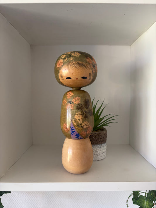 Rare Vintage Sosaku kokeshi by Kato Masami (1925-)