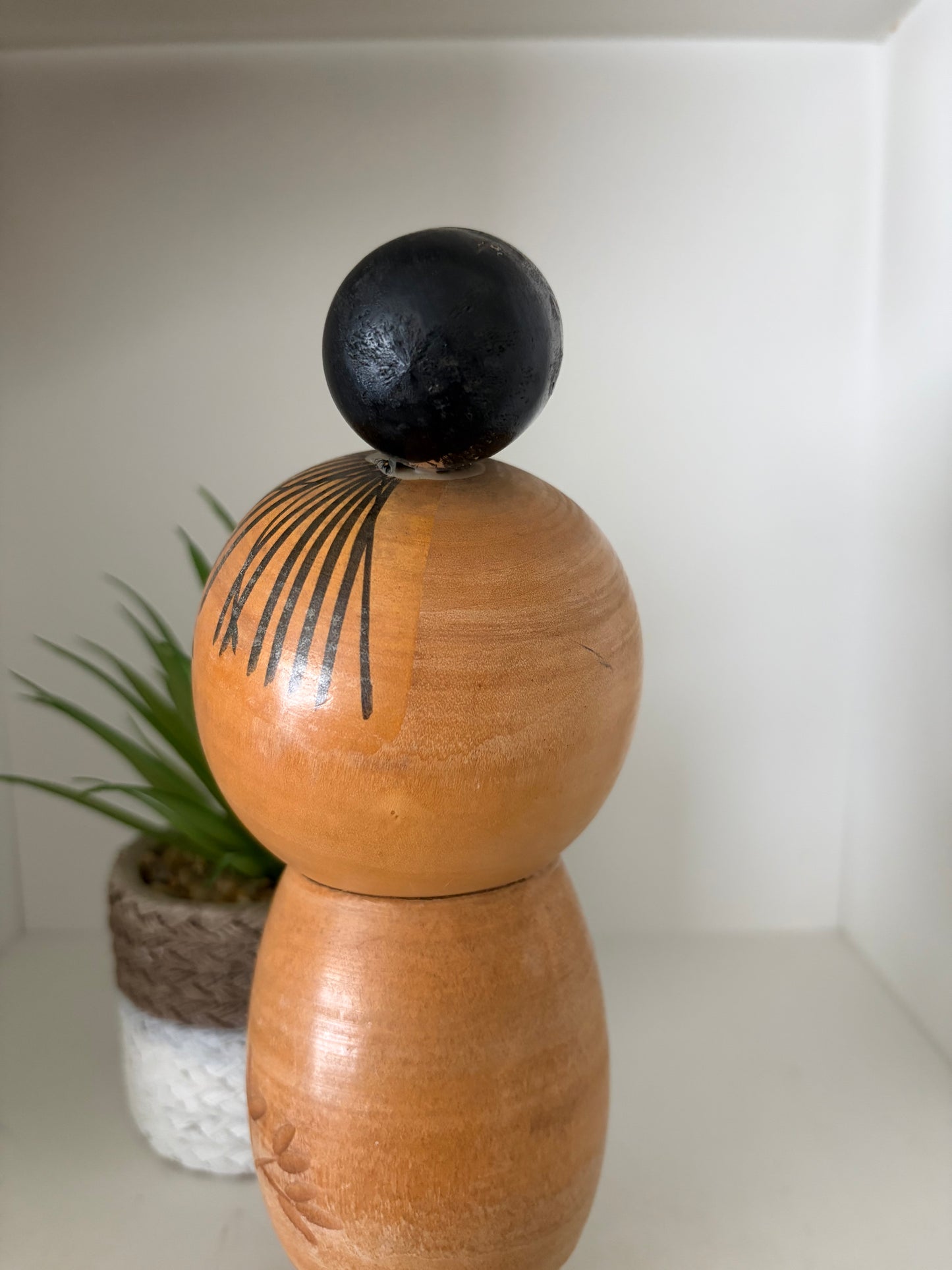 Rare vintage Sosaku kokeshi by Inosuke Kobayashi (1931-)