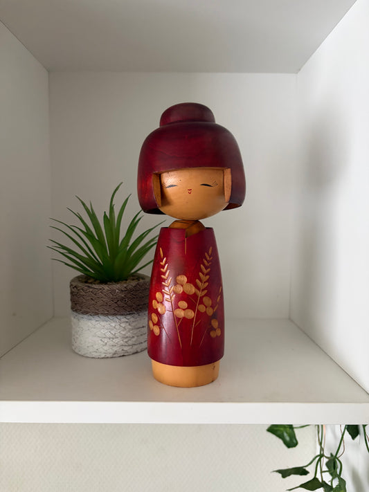 Vintage Sosaku kokeshi by Fujikawa Masae (1942-2015)