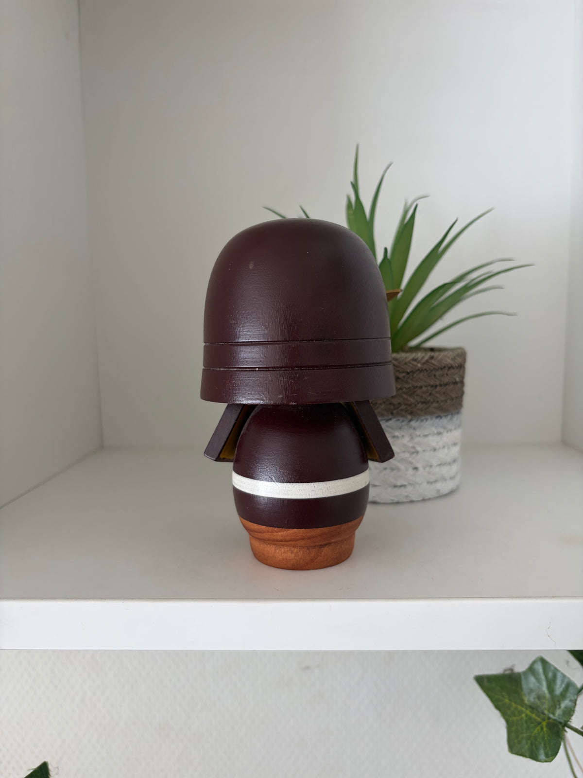 Lovely vintage Samurai kokeshi by Sato Soichi