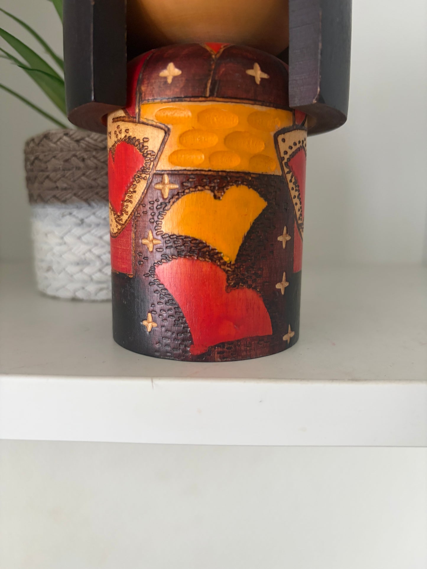 Lovely vintage Sosaku kokeshi by Akimitsu