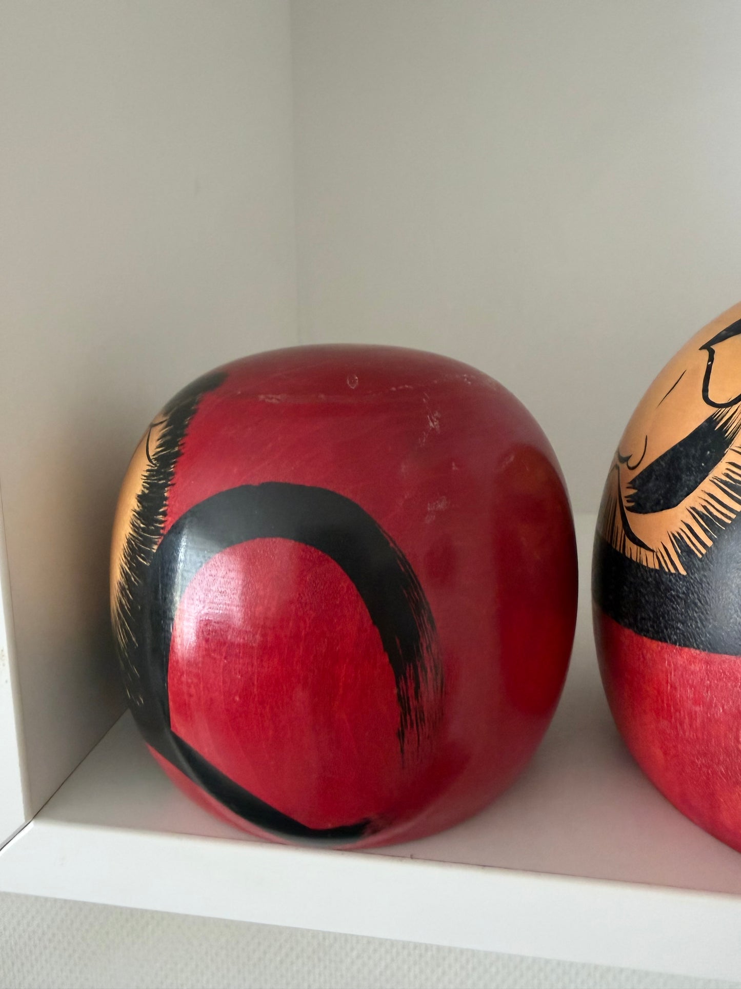 Complete first edition collection of 10 Daruma kokeshi by the Sony Family Club
