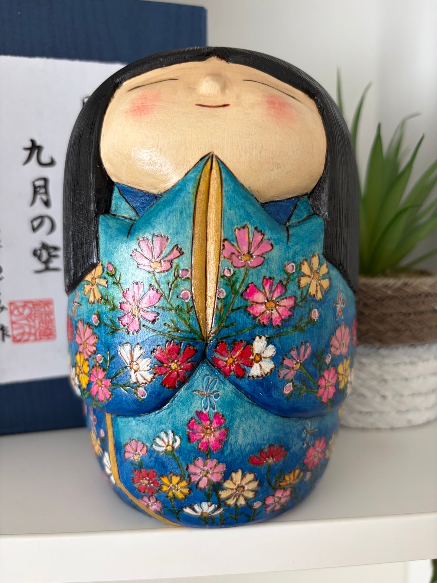 One off a kind Sosaku kokeshi by Megumi Nozawa