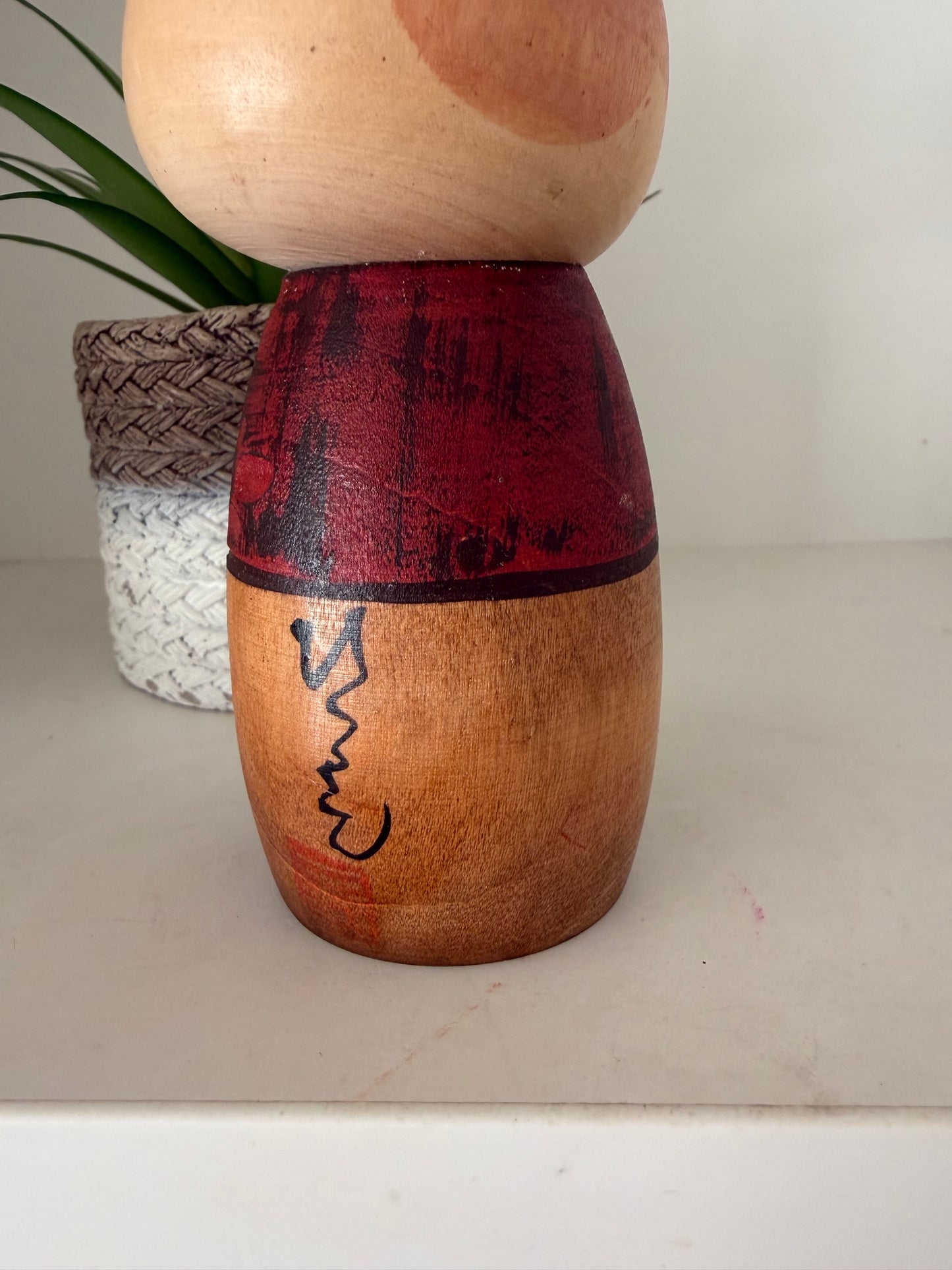Rare Vintage Creative Kokeshi By Hiroe Fukushima
