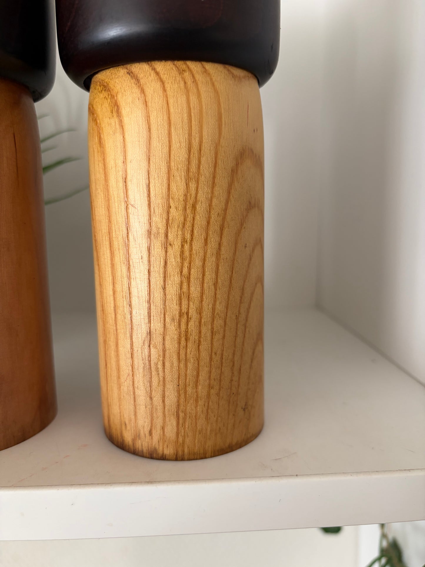 Set of two vintage Gumma kokeshi by Usaburo