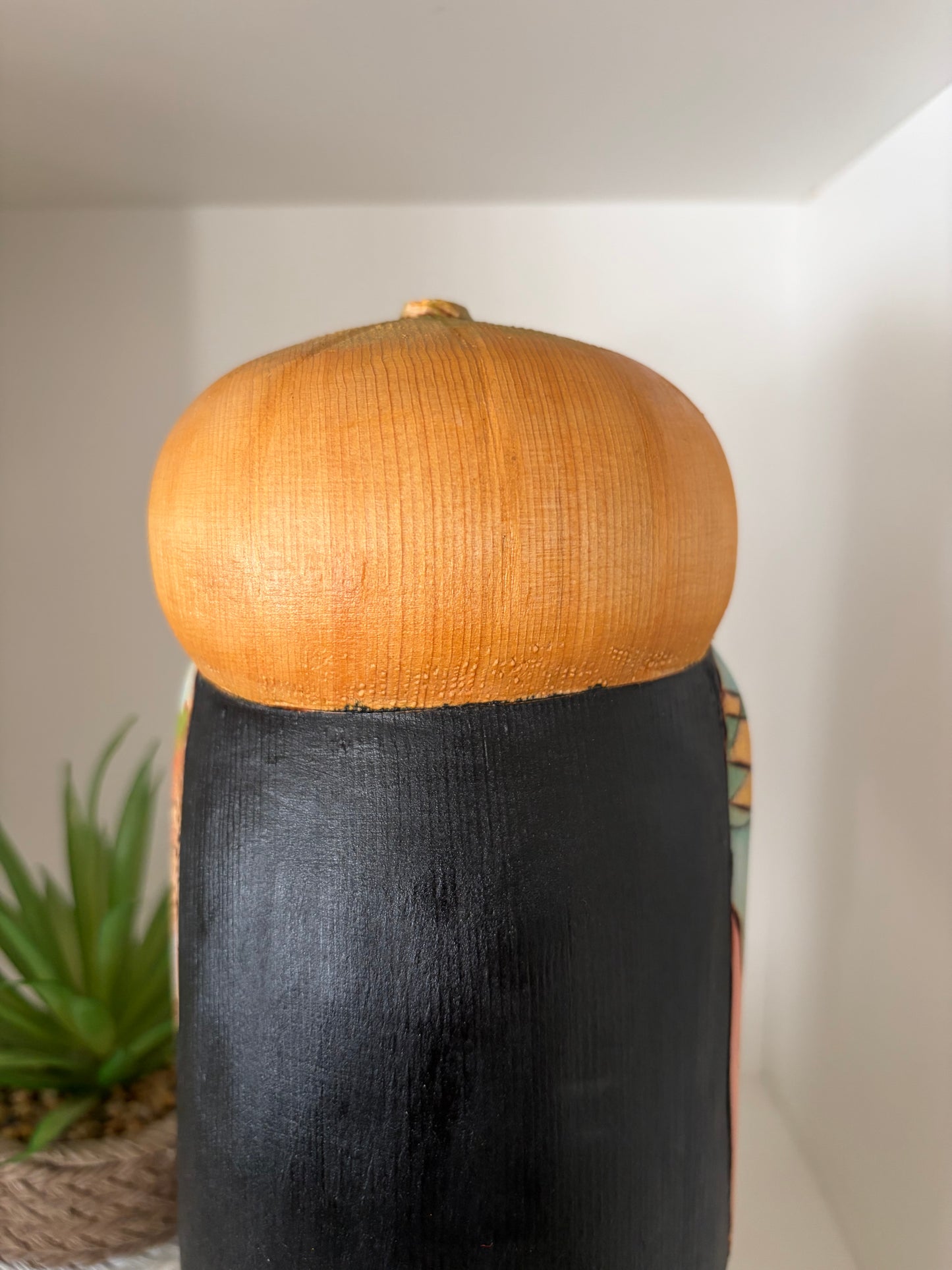 Modern Sosaku kokeshi by Yuko Yamazaki is part of her Halloween Series - With box