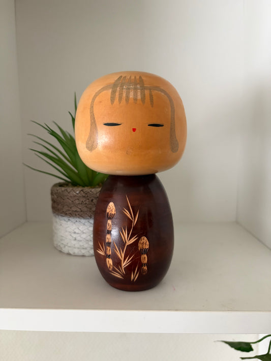 Vintage Sosaku kokeshi by Yuji Kawase (1938-)