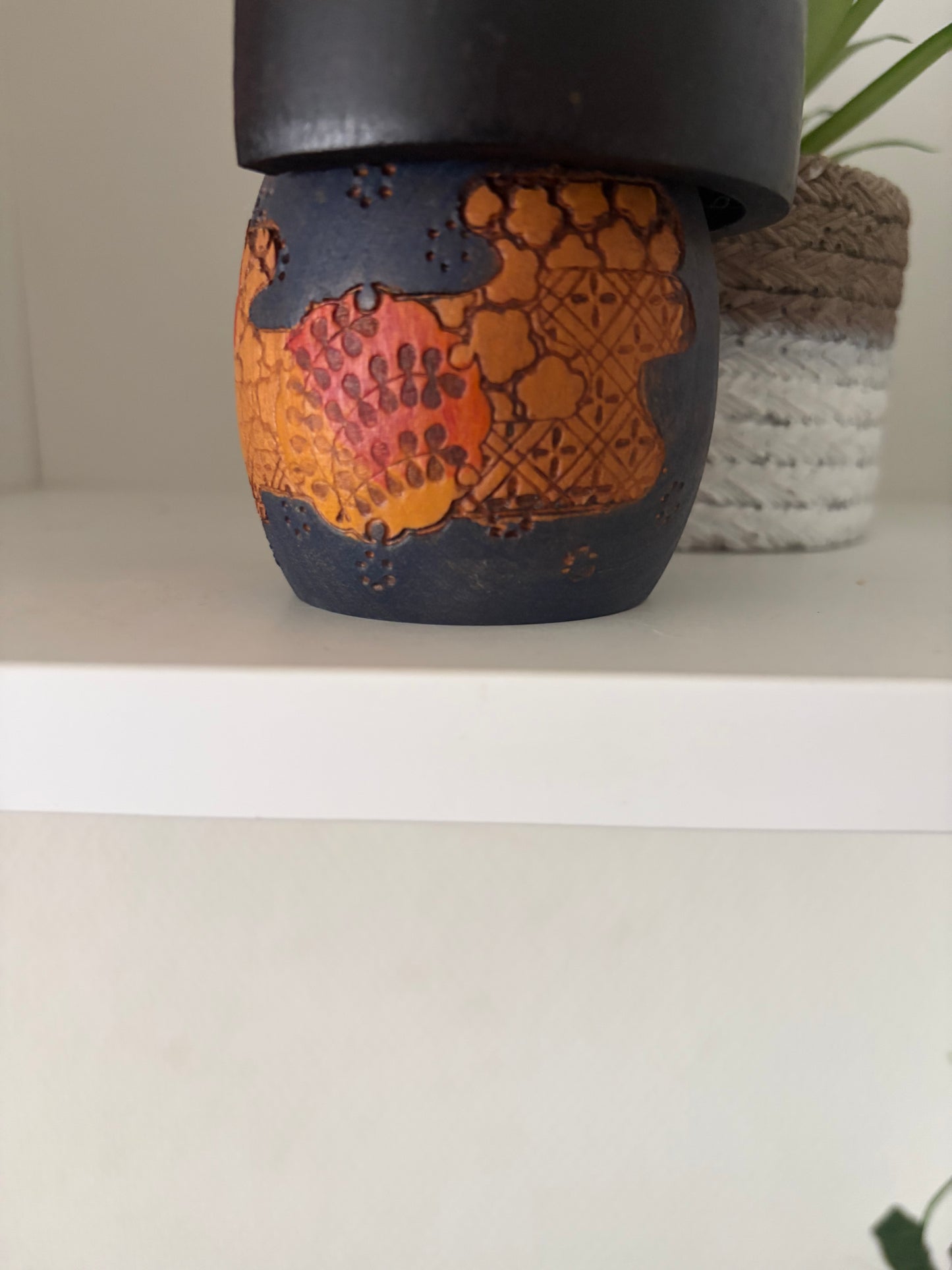 Vintage Gumma kokeshi made by Kazuo Takamizawa (1927-)