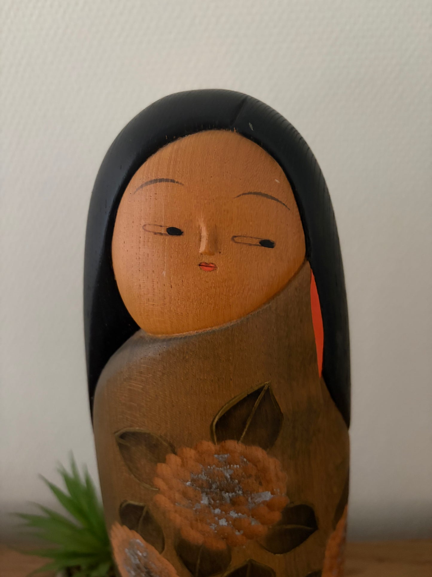 Exclusive Sosaku kokeshi by Aoki Ryoka (1931-) 41,5cm
