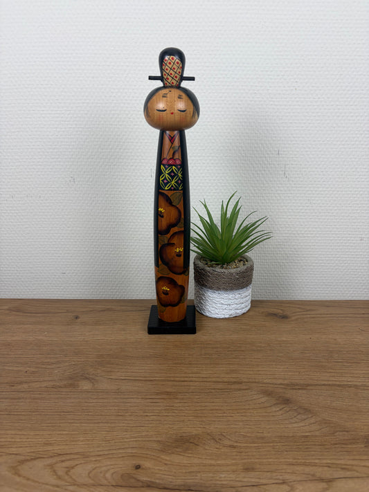 Rare vintage Gumma kokeshi by Kazuo Takamizawa (1927-)