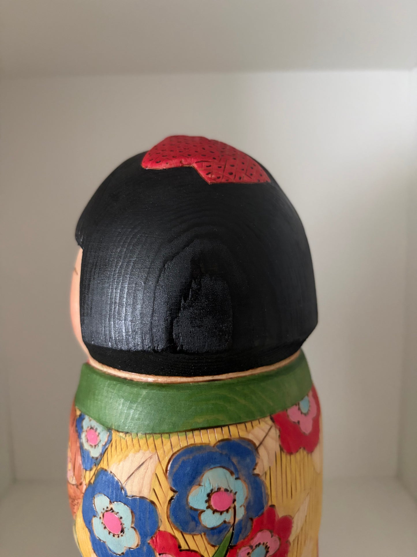 Modern Sosaku kokeshi by Yuko Yamazaki is part of her Easter Series - With box