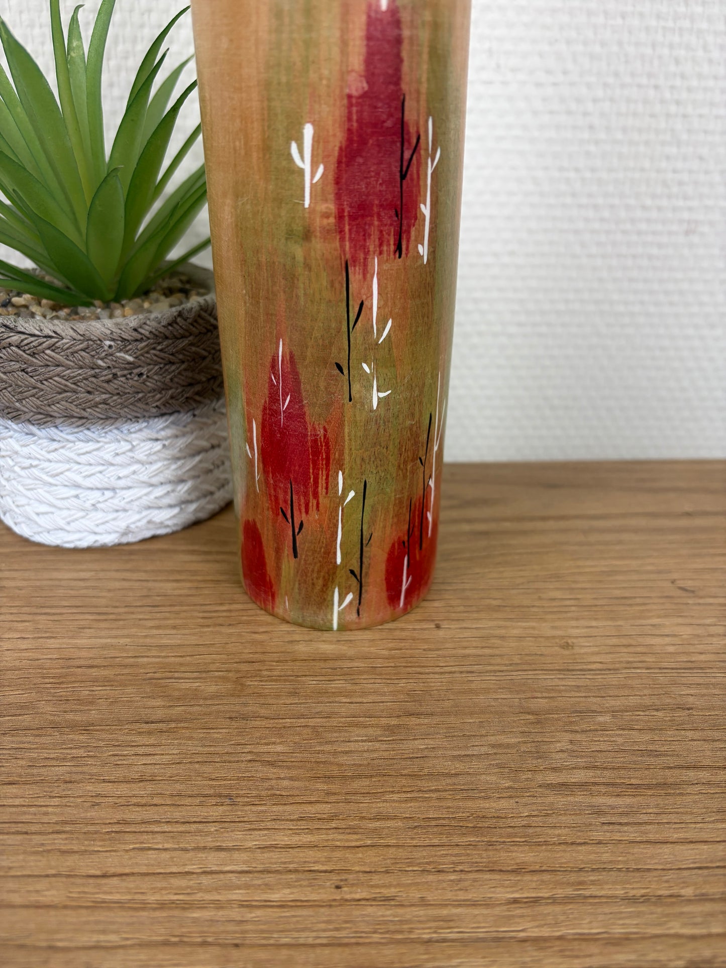 Rare vintage Sosaku kokeshi by Aida Seiho (Harumine) (1926-1998)