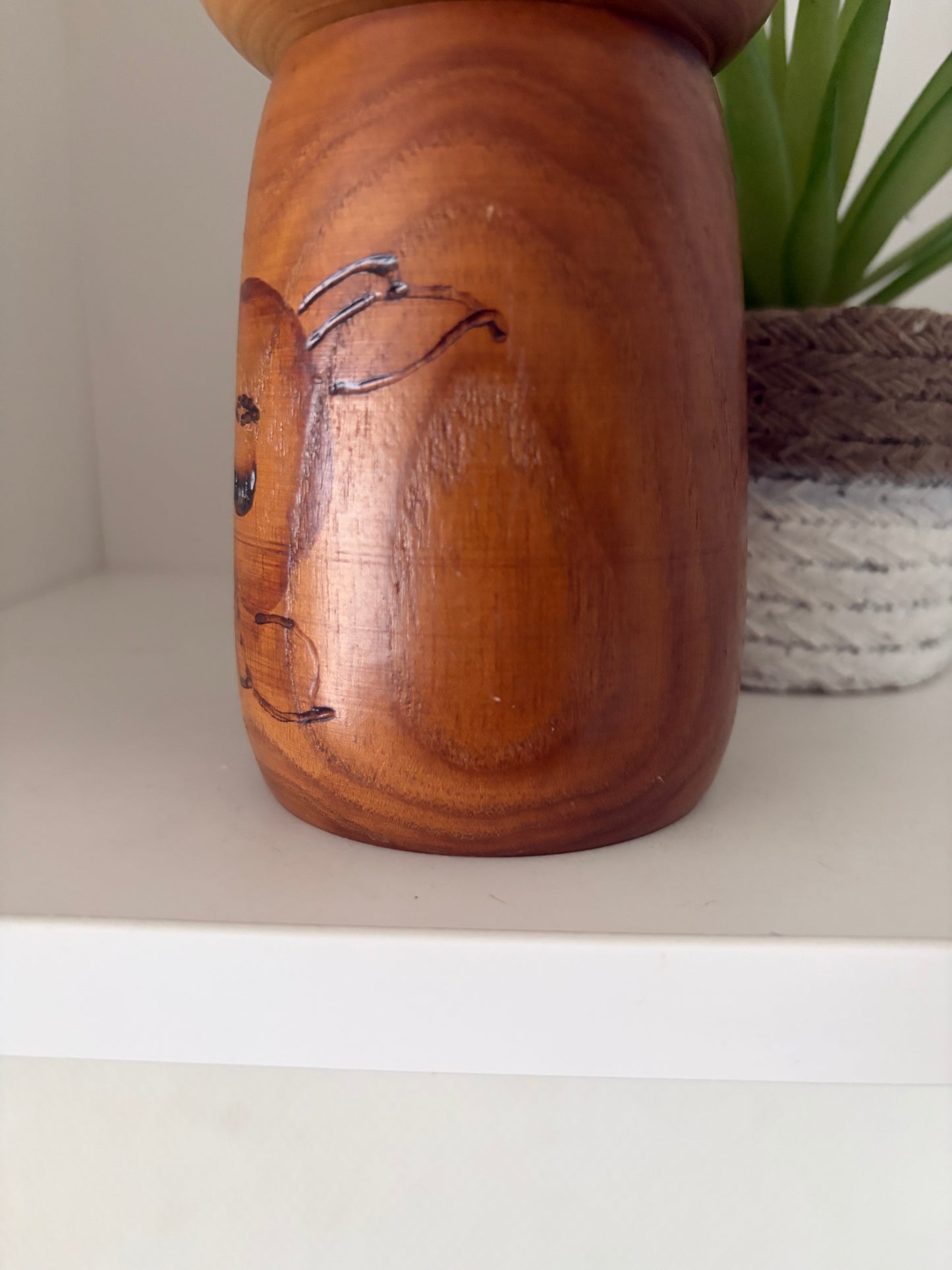 Vintage Sosaku kokeshi made by Kazuo Takamizawa (1927-)