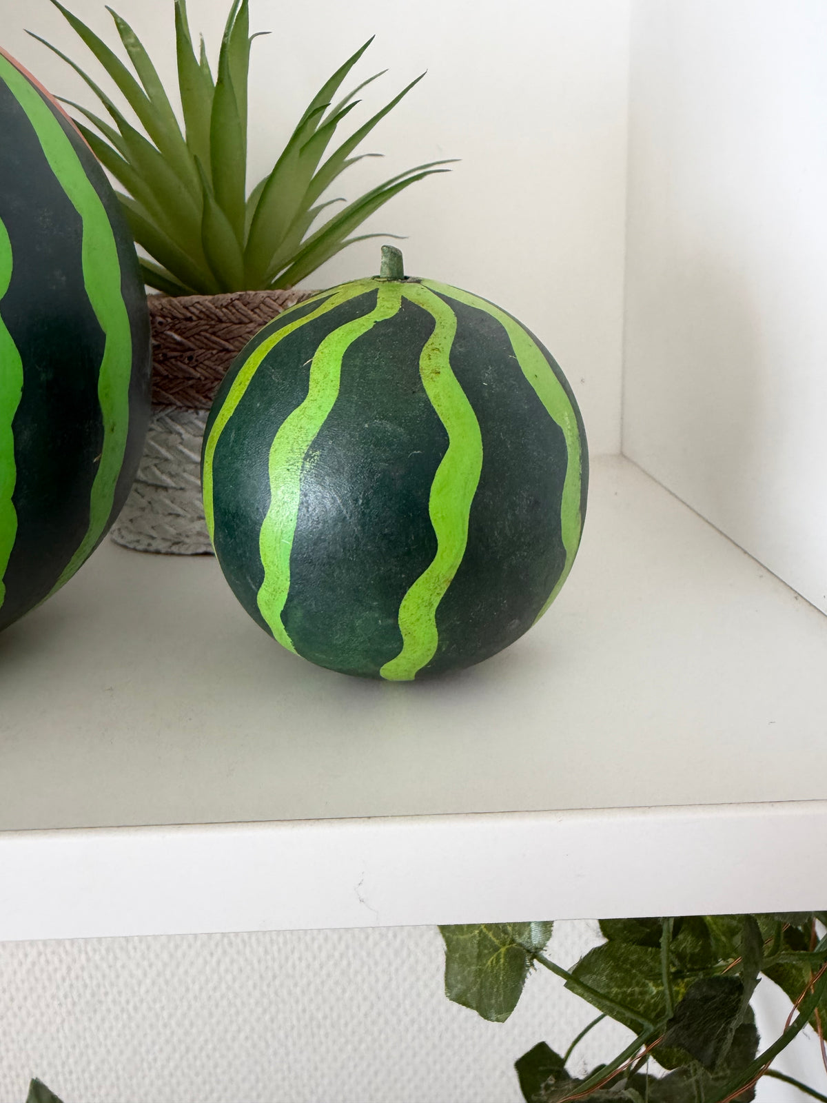 Rare vintage set watermelons kokeshi by Hiroe Fukushima