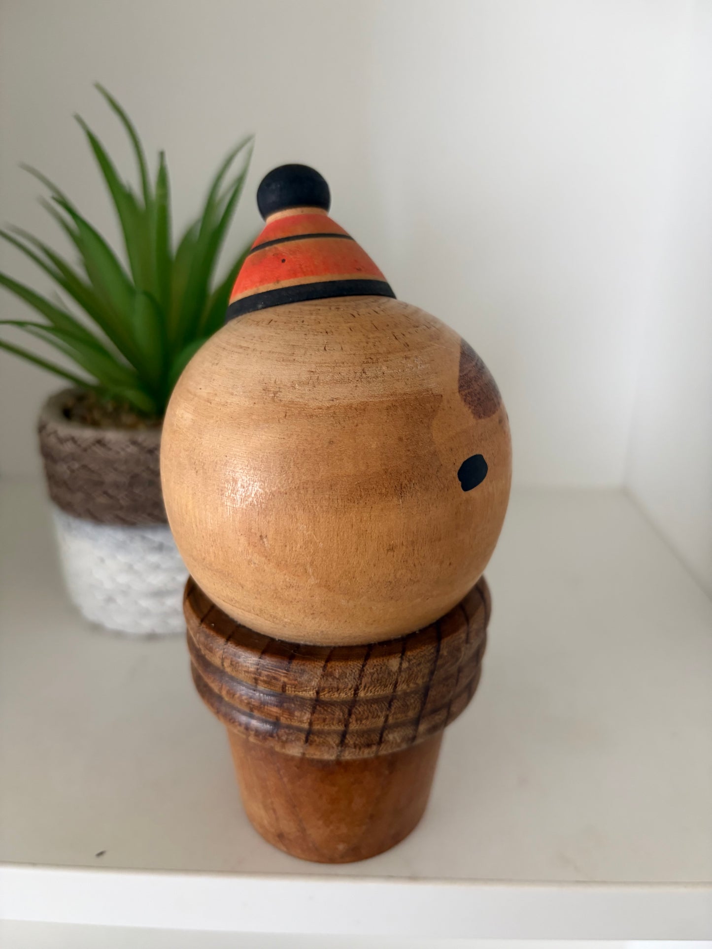 Rare Vintage Creative Kokeshi by renowned artisan Ikuyoshi Yokozuka