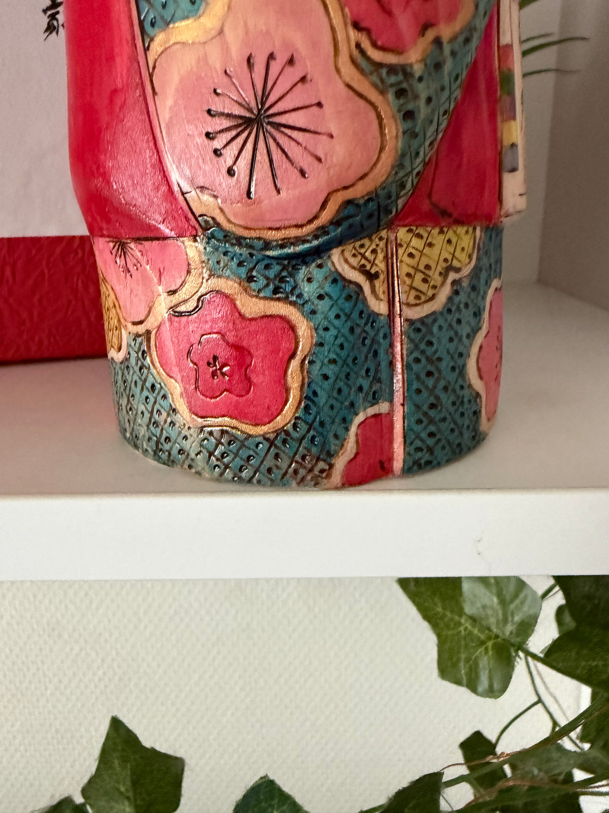 Exclusive one of a kind kokeshi by Yuko Yamazaki
