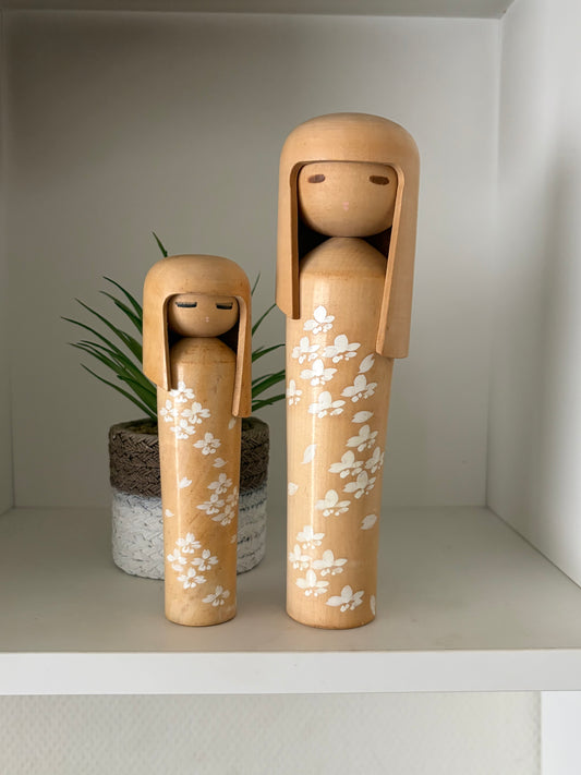 Vintage set Creative Kokeshi made by Miyajima Muhitsu (1929-)