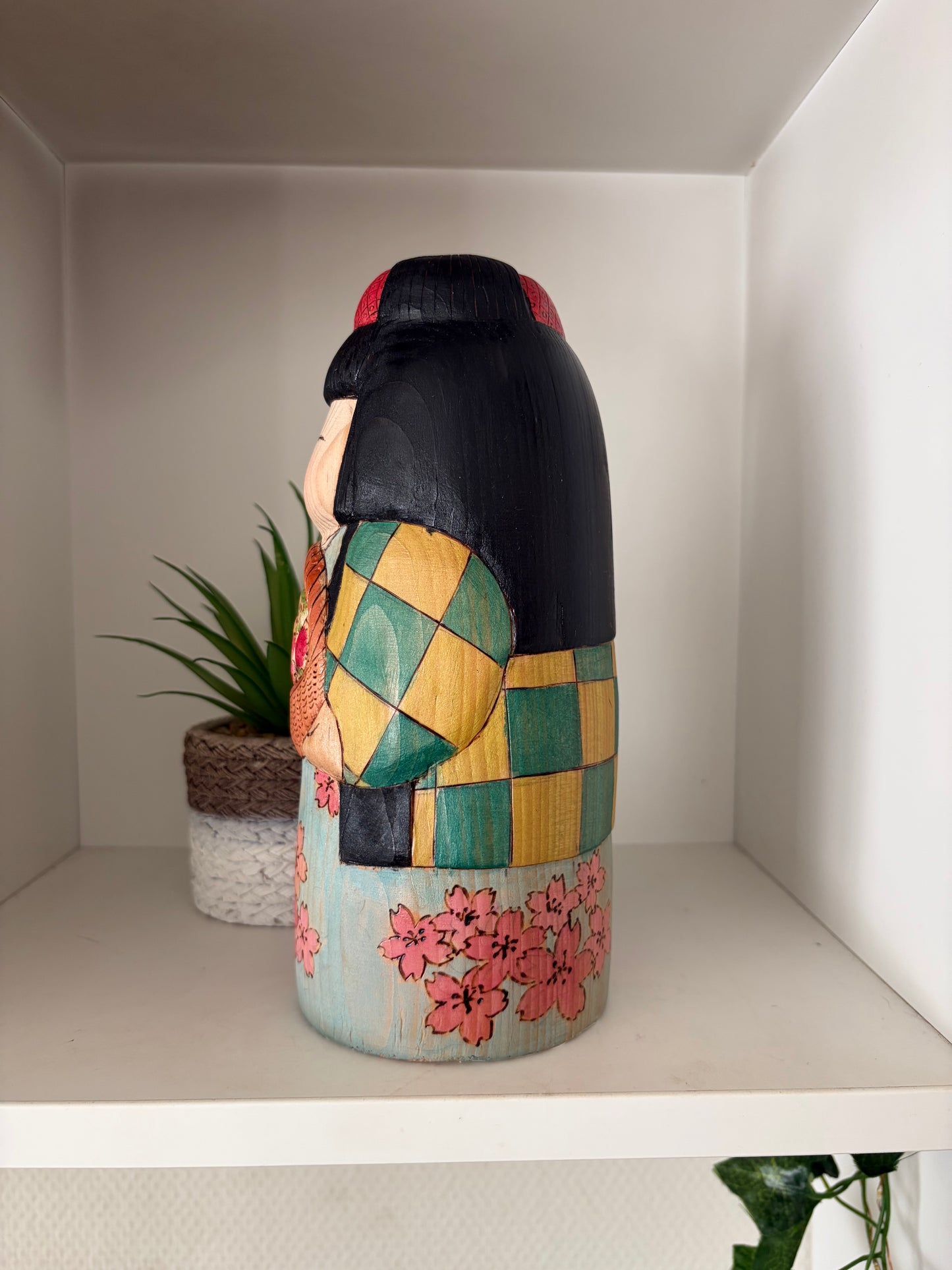 Modern Sosaku kokeshi by Yuko Yamazaki is part of her Halloween Series - With box