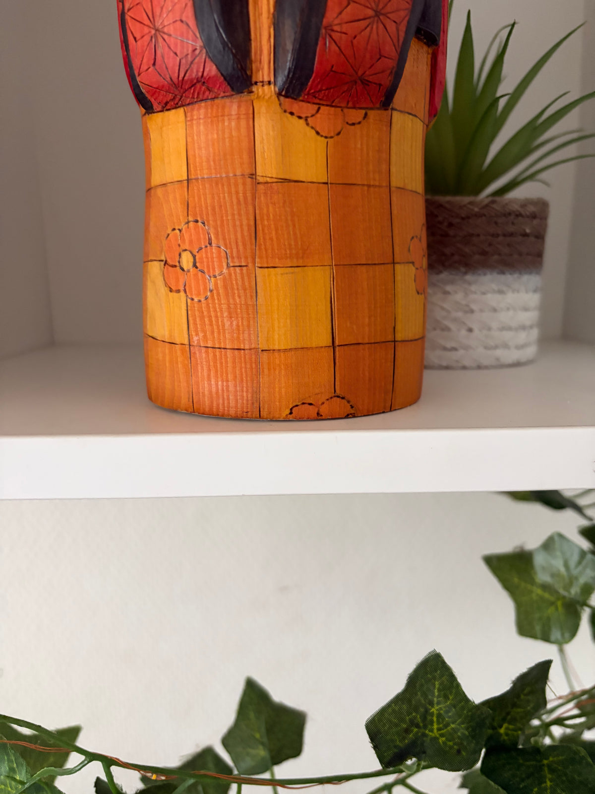 Exclusive one of a kind kokeshi by Yuko Yamazaki