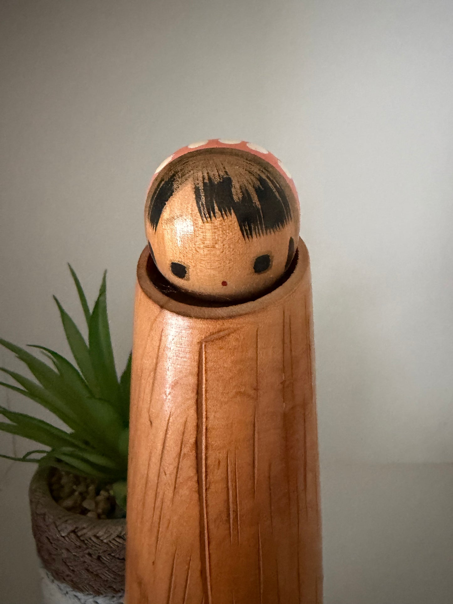Rare vintage Yukinko kokeshi by Takeda Masashi (1930-)