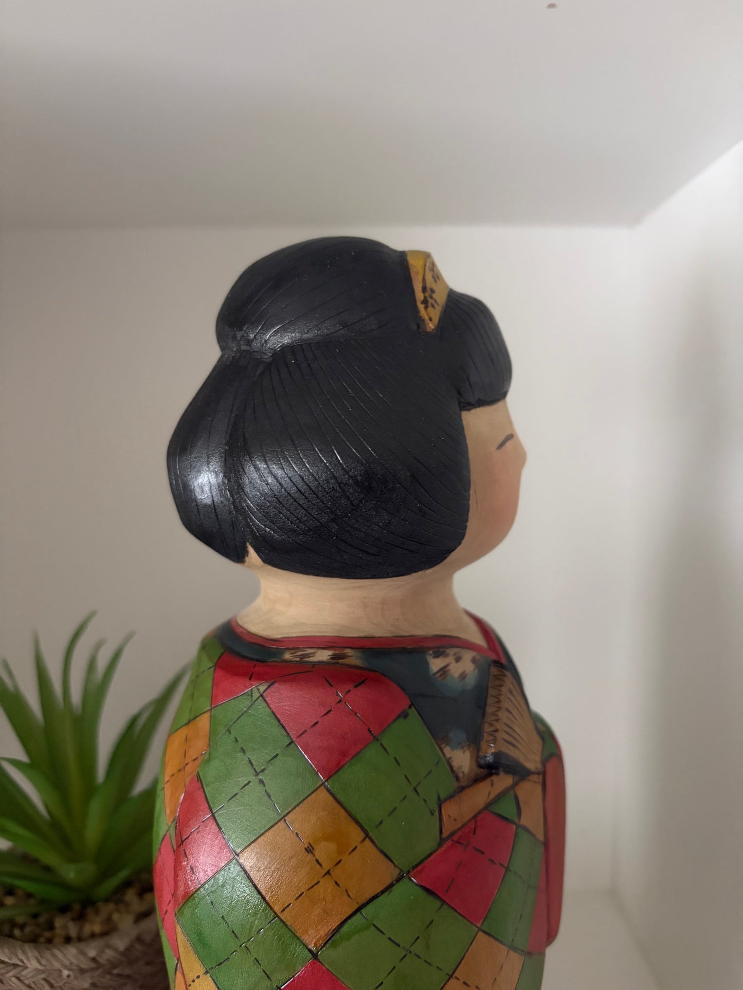 Unique Modern Sosaku kokeshi by Yuko Yamazaki - With box