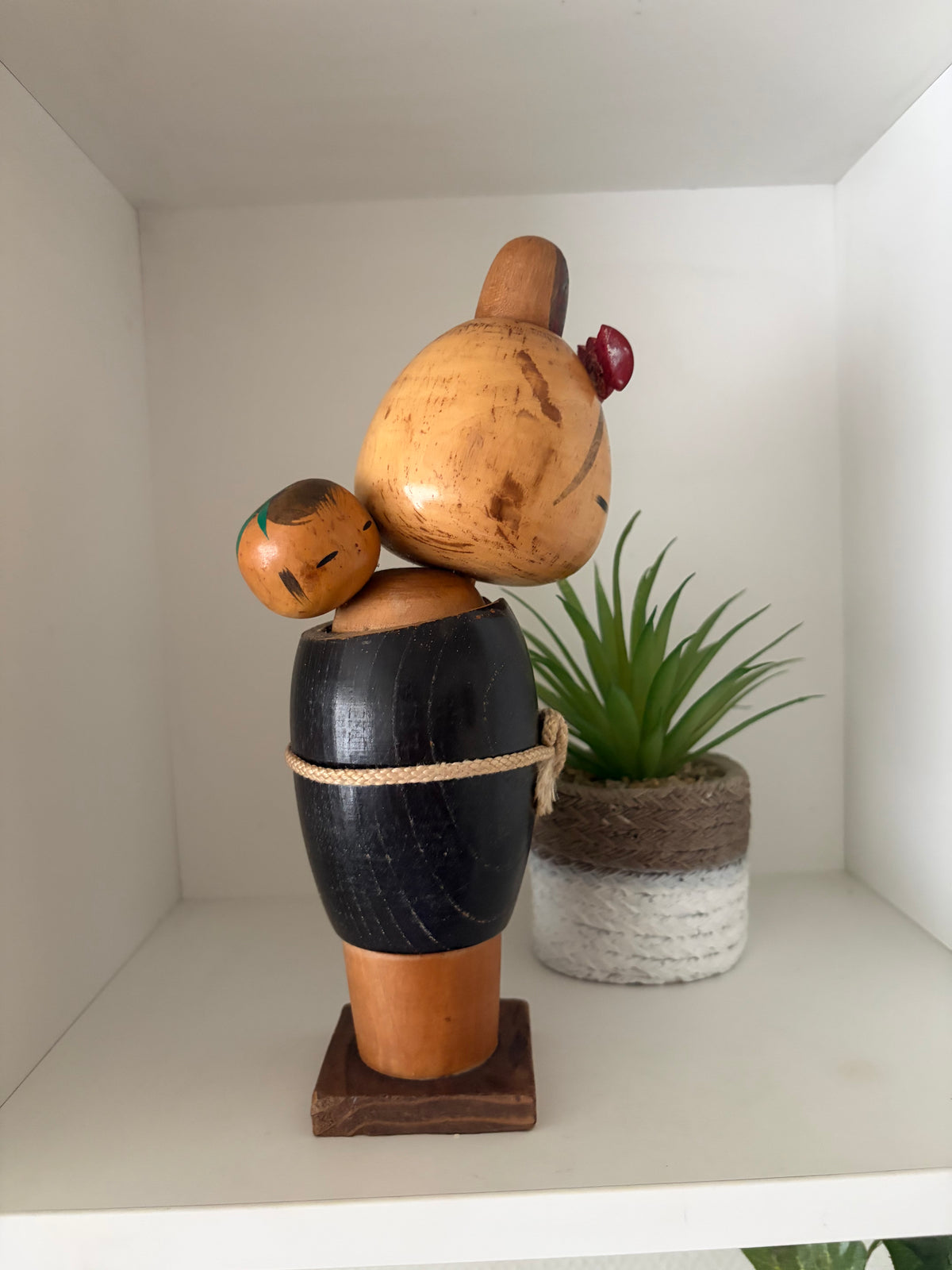 Vintage Sosaku kokeshi by Isamu Yamakawa - Mother and child
