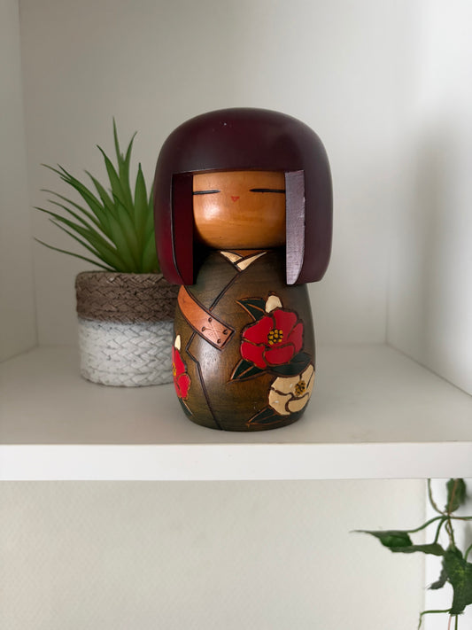 Vintage Gumma kokeshi by kisaku