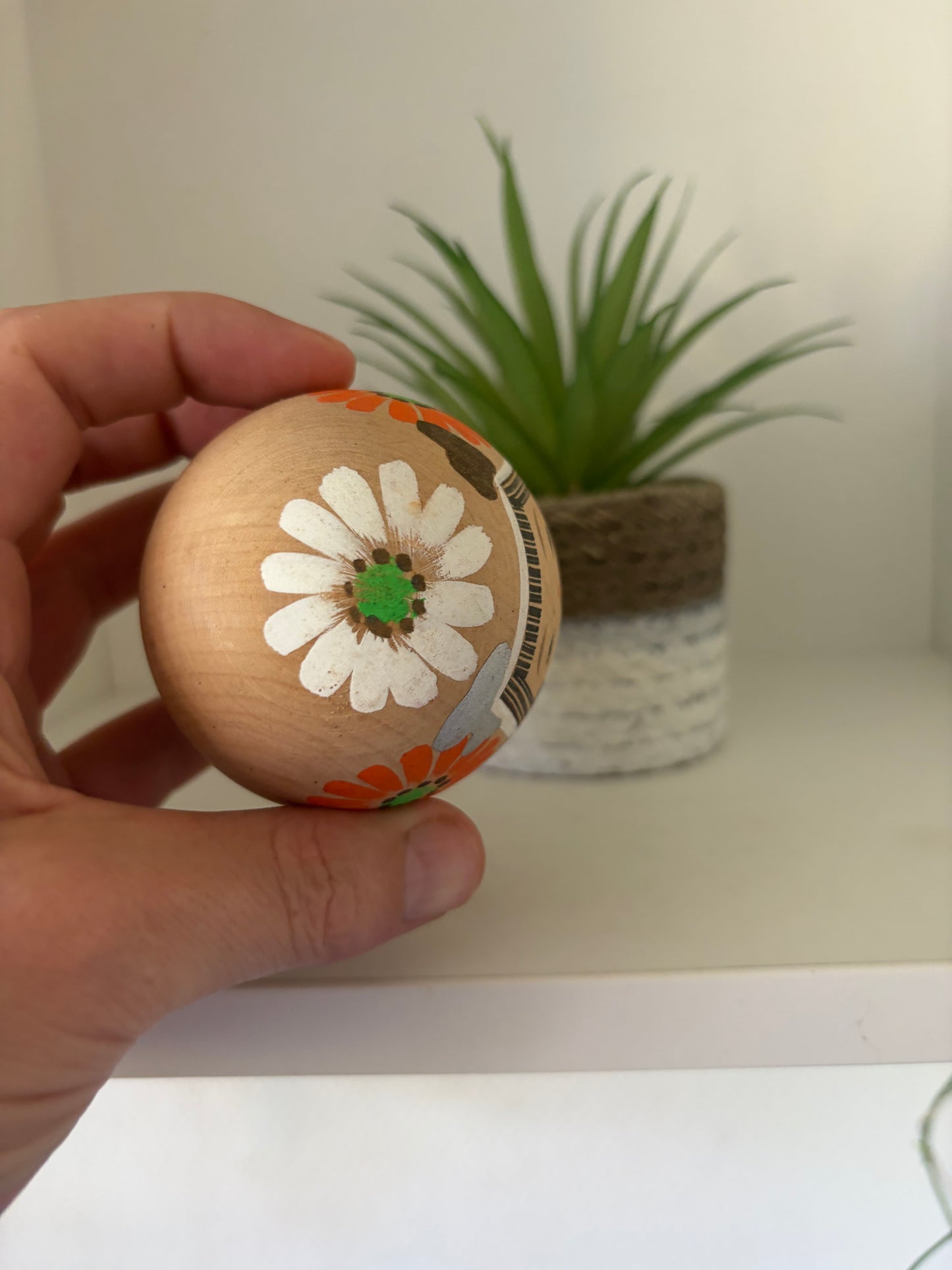 Lovely vintage Sosaku kokeshi by Aoki Ryoka (1931-)