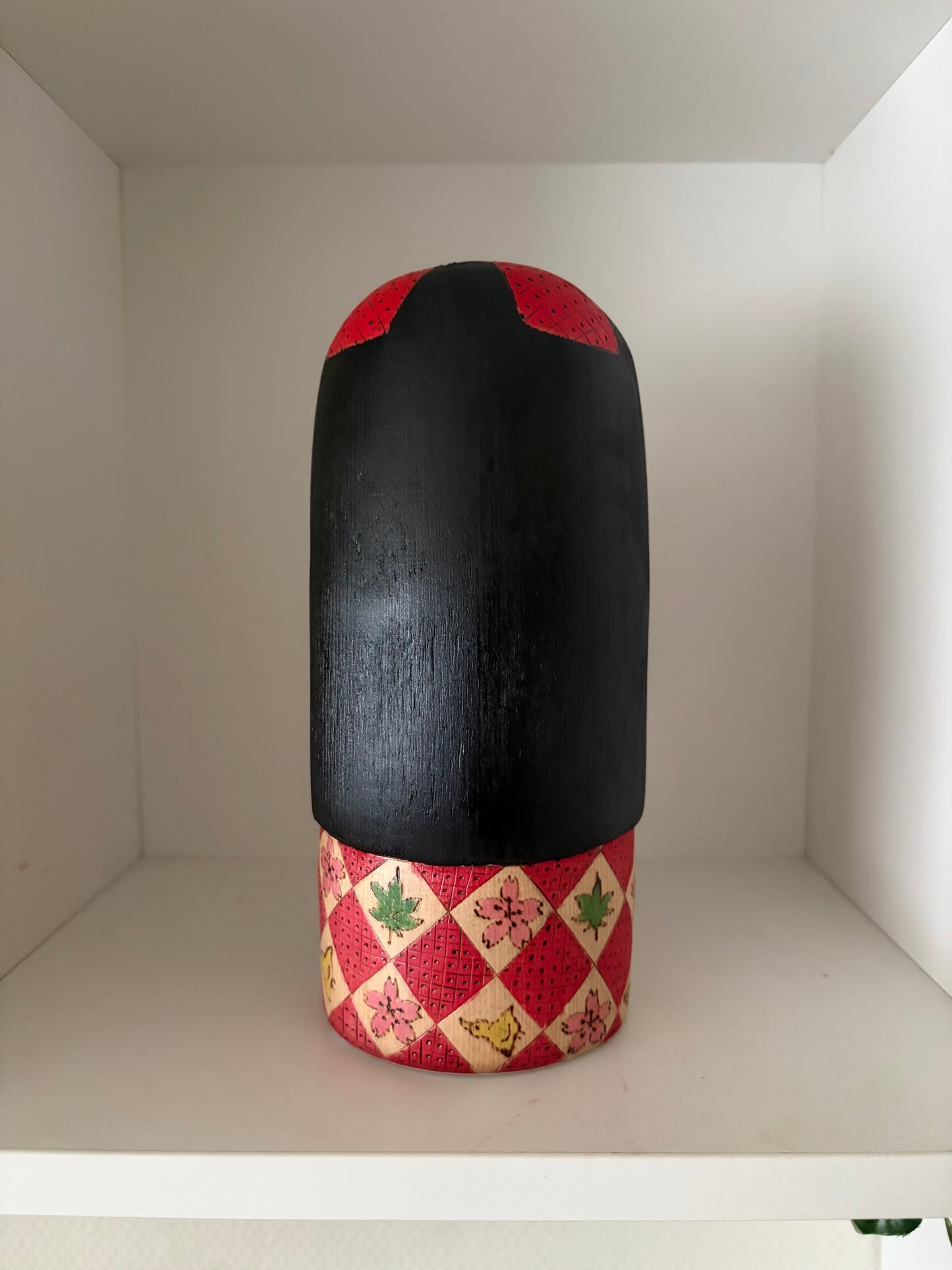 Modern Sosaku kokeshi by Yuko Yamazaki is part of her Easter Series - With box