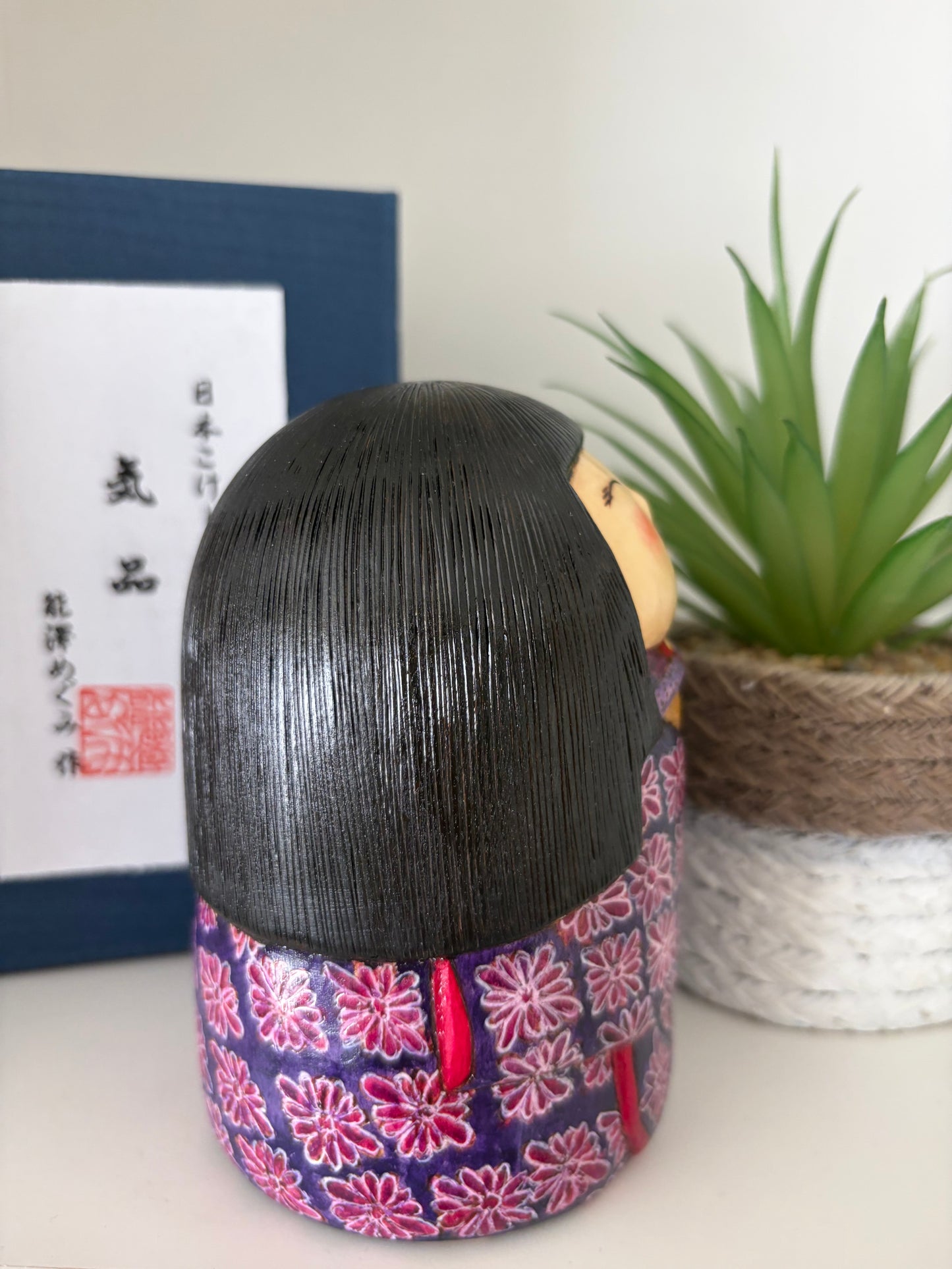 One of a kind Sosaku kokeshi by Megumi Nozawa