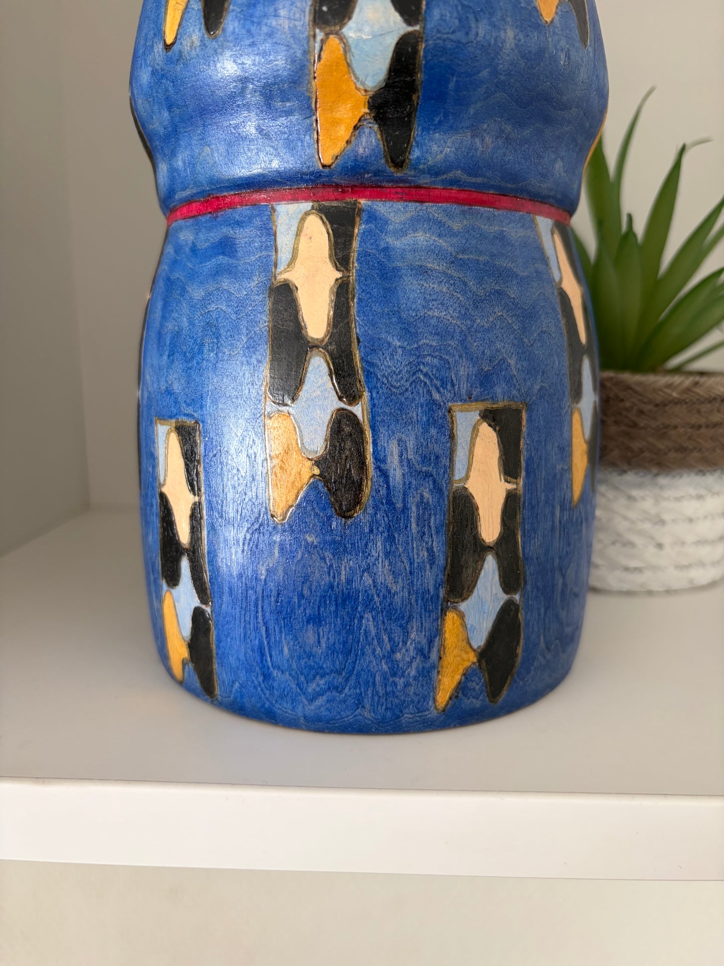 One off a kind Sosaku kokeshi by Megumi Nozawa