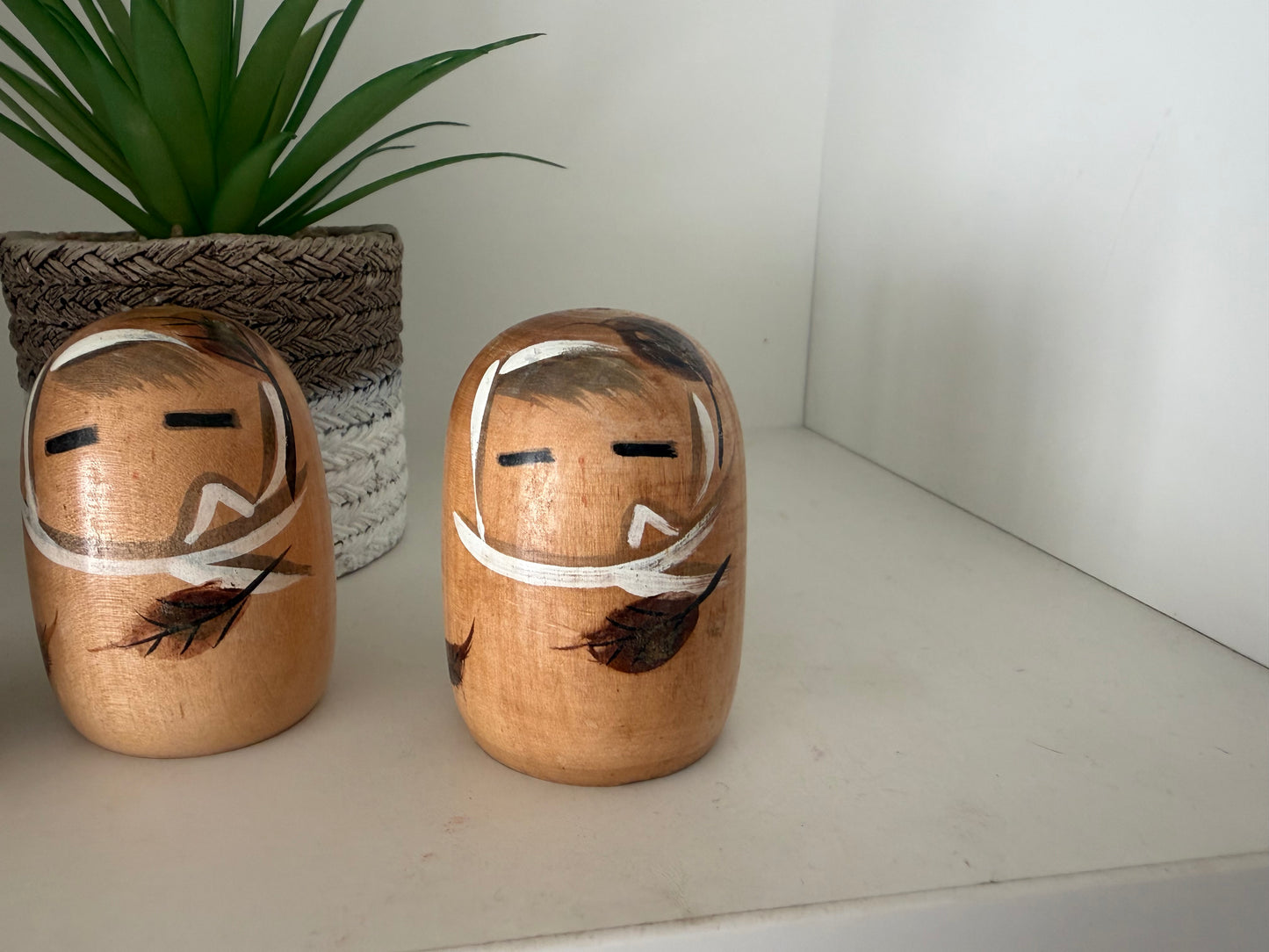 Vintage set Sosaku kokeshi by Kato Masami (1925-)