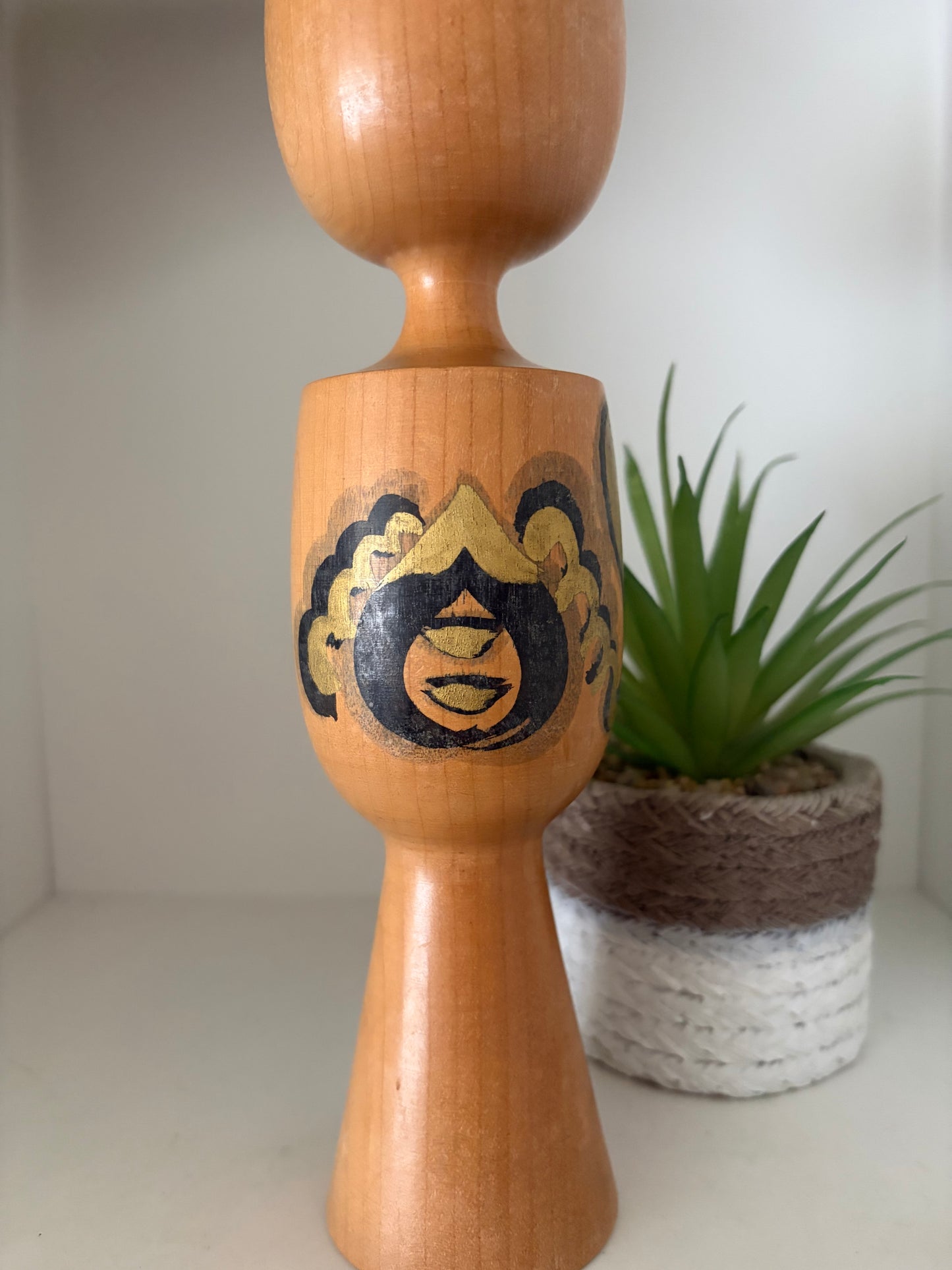 Rare Vintage Creative Kokeshi by Fukuju Yusa (1930-2001)