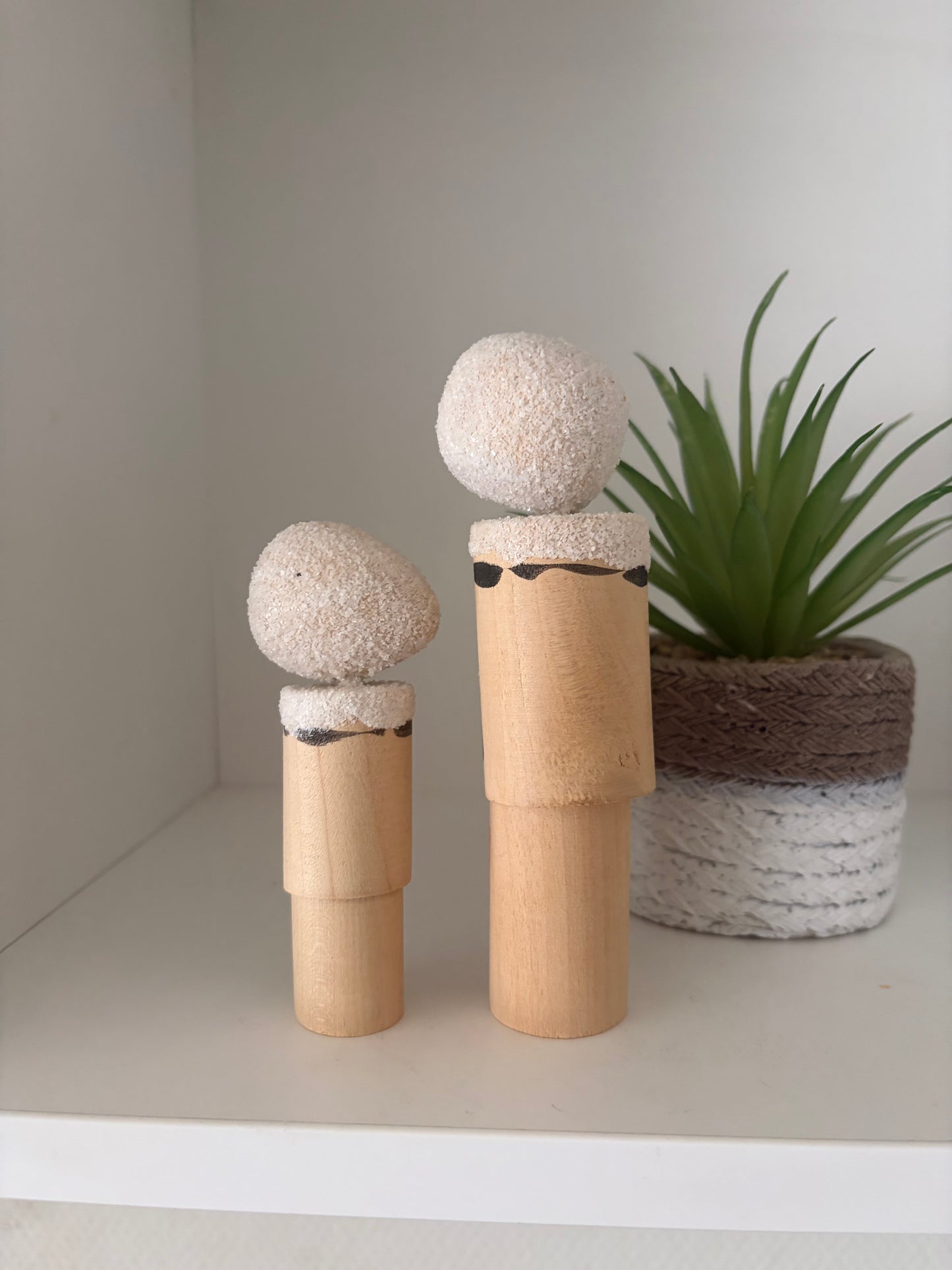 Vintage Mother and Child kokeshi by Kiyohara Takao
