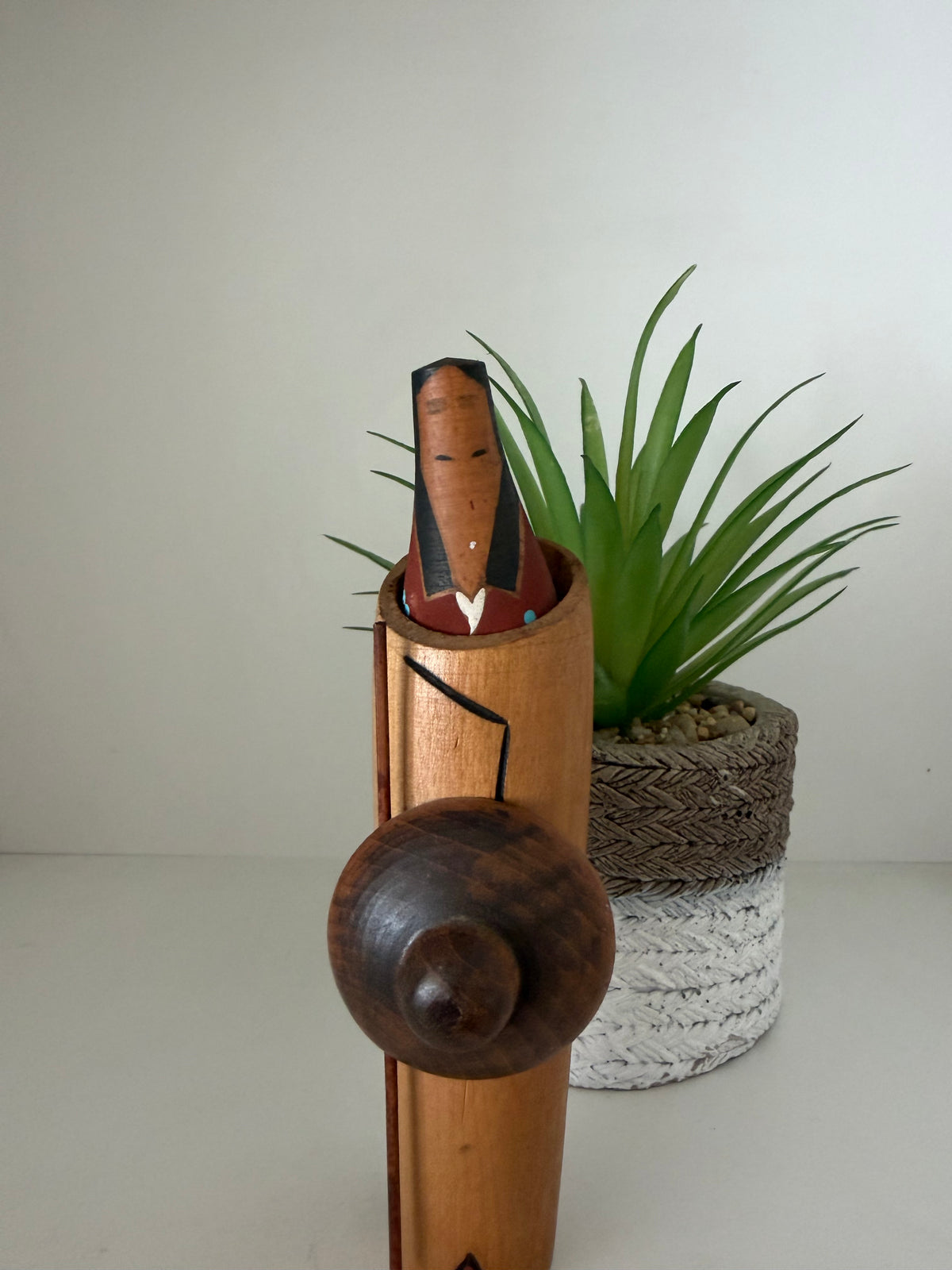 Vintage Sosaku kokeshi by Seiju Kon (1931-)