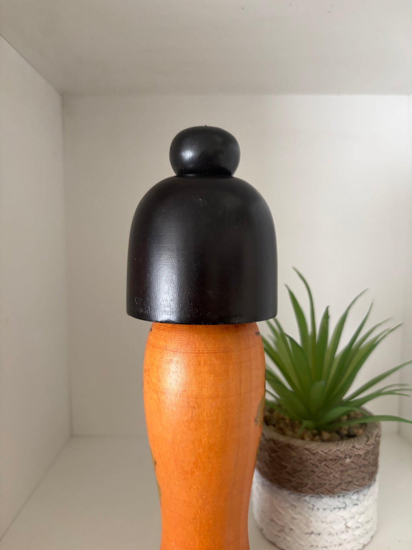 Vintage Gumma kokeshi by Kazuo Takamizawa (1927-)