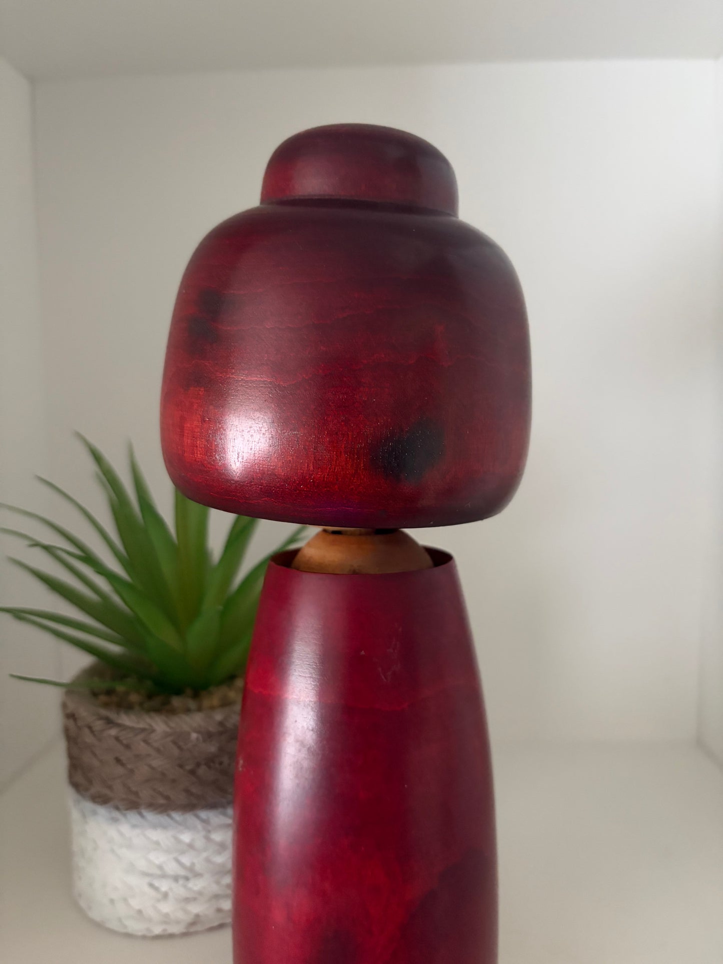 Vintage Sosaku kokeshi by Fujikawa Masae (1942-2015)