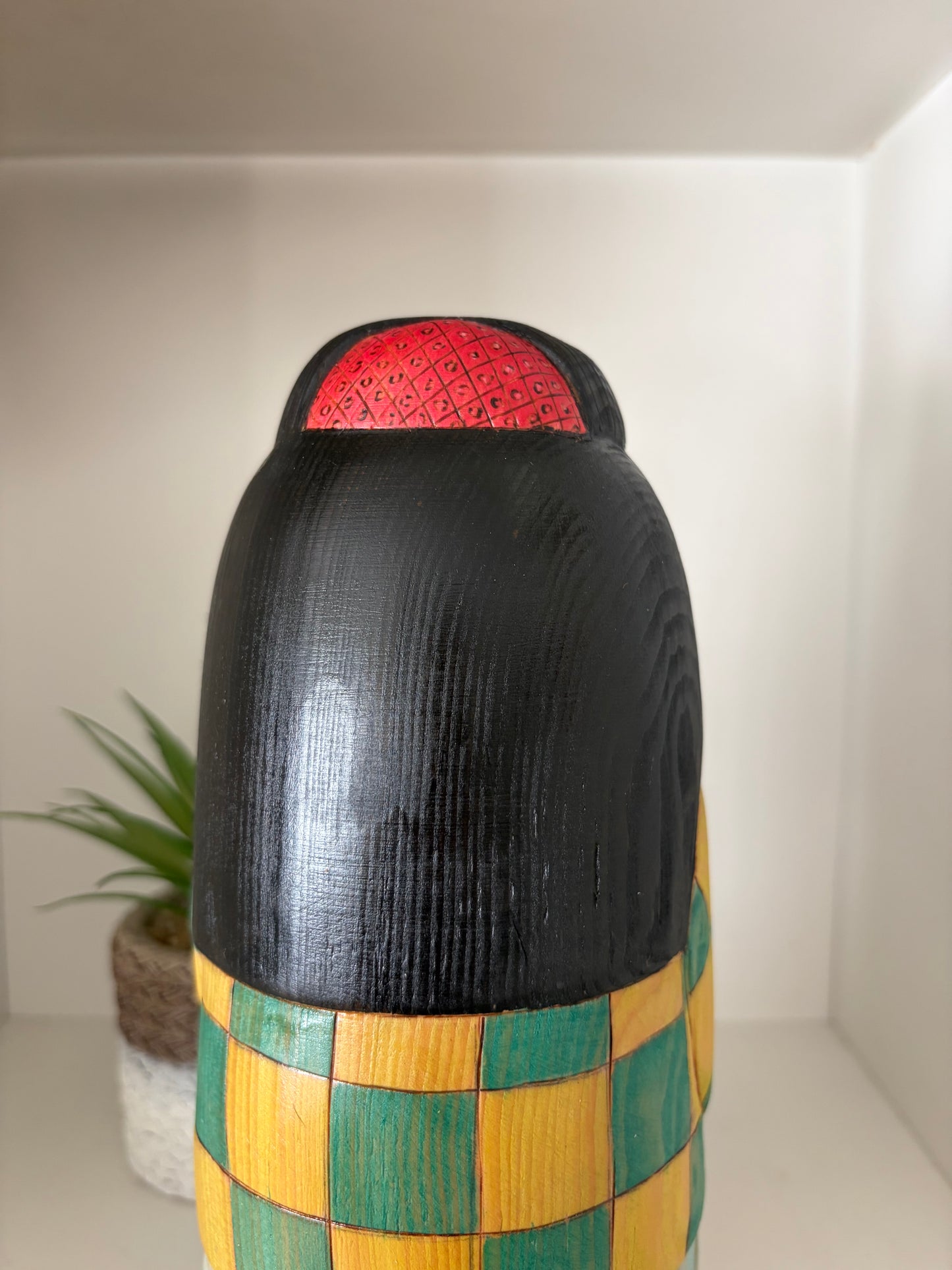 Modern Sosaku kokeshi by Yuko Yamazaki is part of her Halloween Series - With box