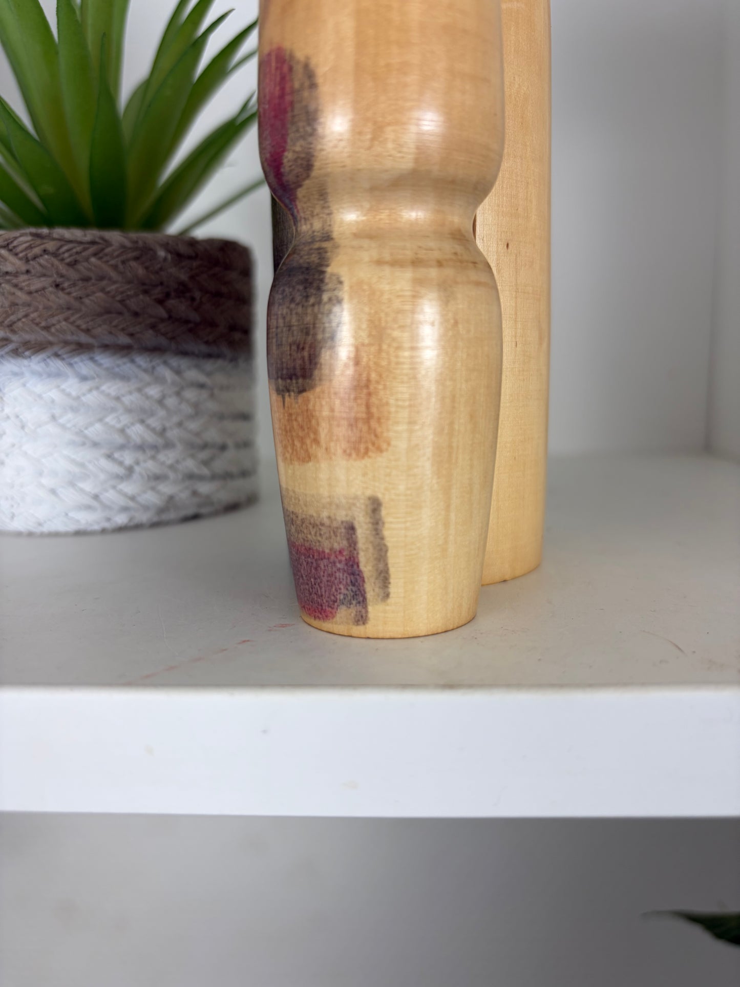 Rare Vintage Creative Kokeshi by renowned artisan Ikuyoshi Yokozuka - Mother and child