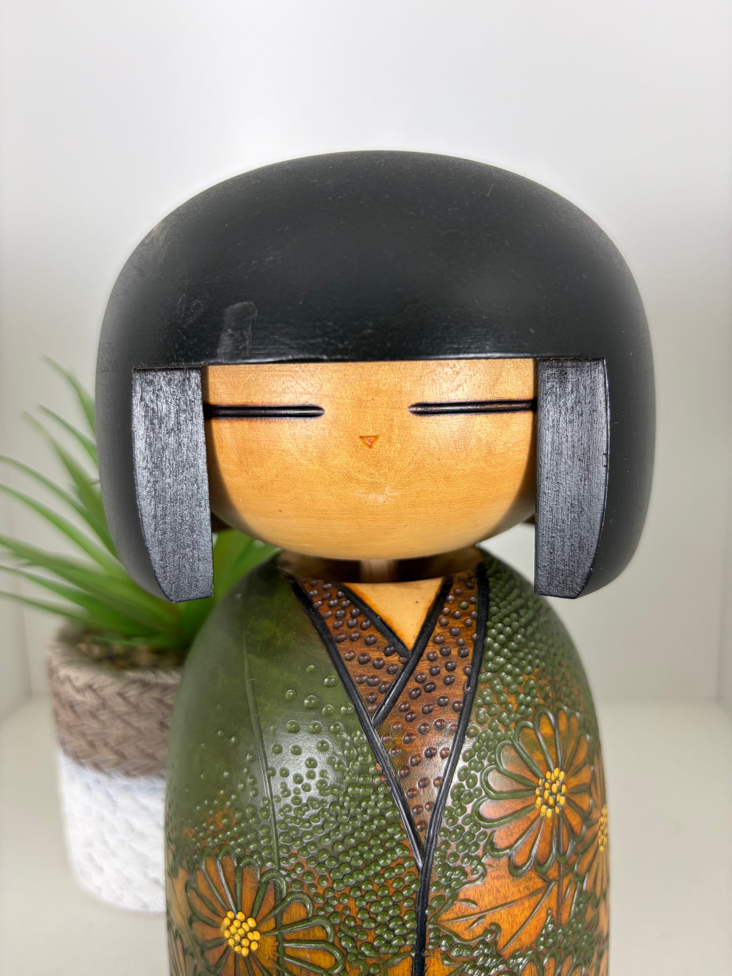 Vintage Gumma kokeshi by Kisaku