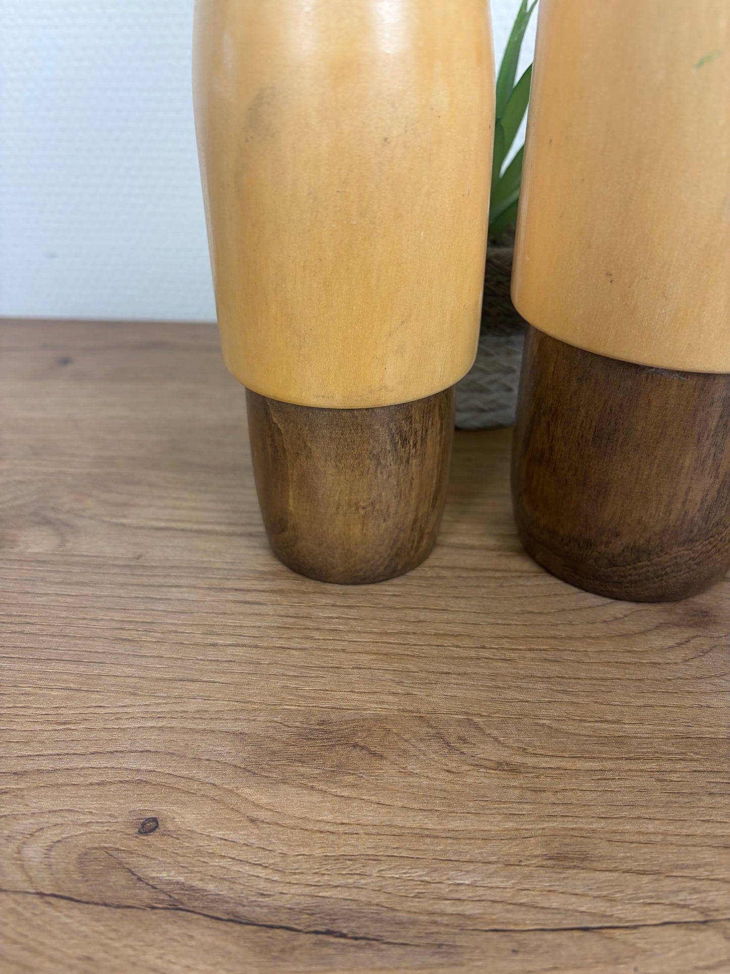 Rare set of Sosaku kokeshi by Kaganuma Masayuki - Mother and child