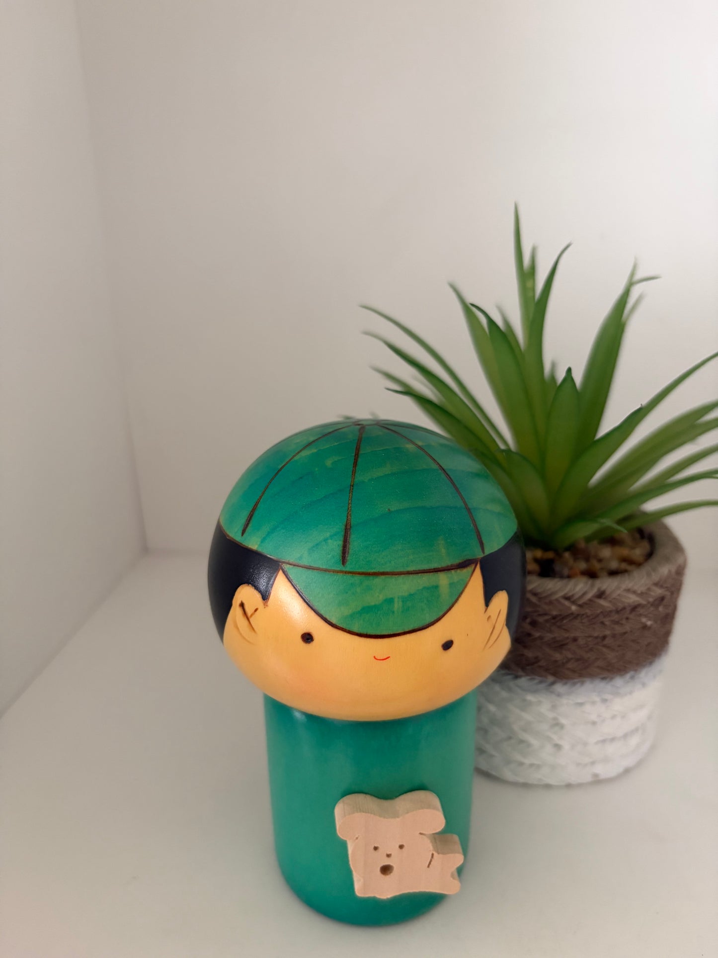 Rare vintage sosaku kokeshi by Usaburo