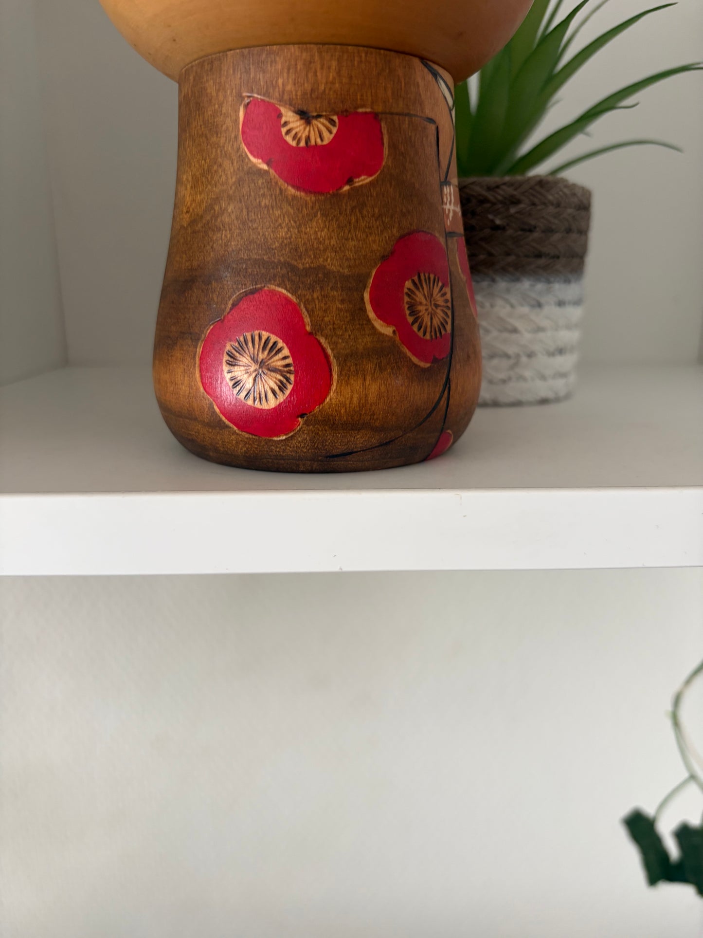 Rare vintage Sosaku kokeshi by Toa Sekiguchi (1942-)