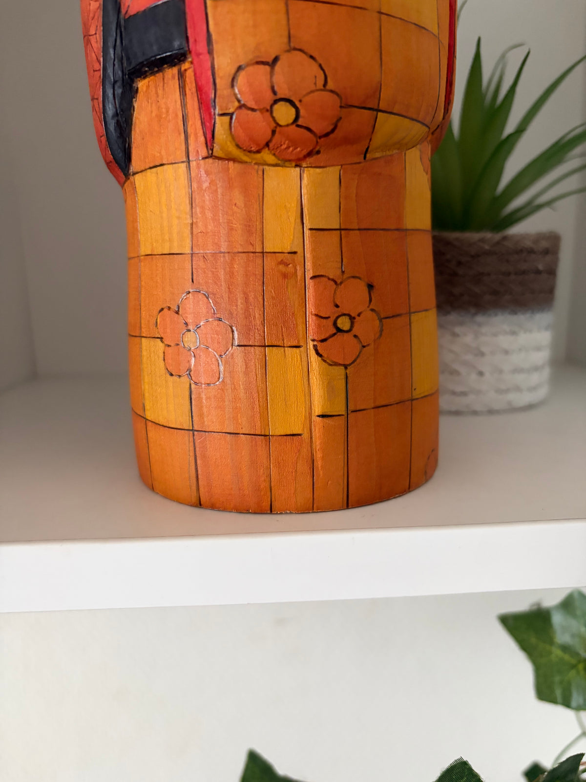 Exclusive one of a kind kokeshi by Yuko Yamazaki