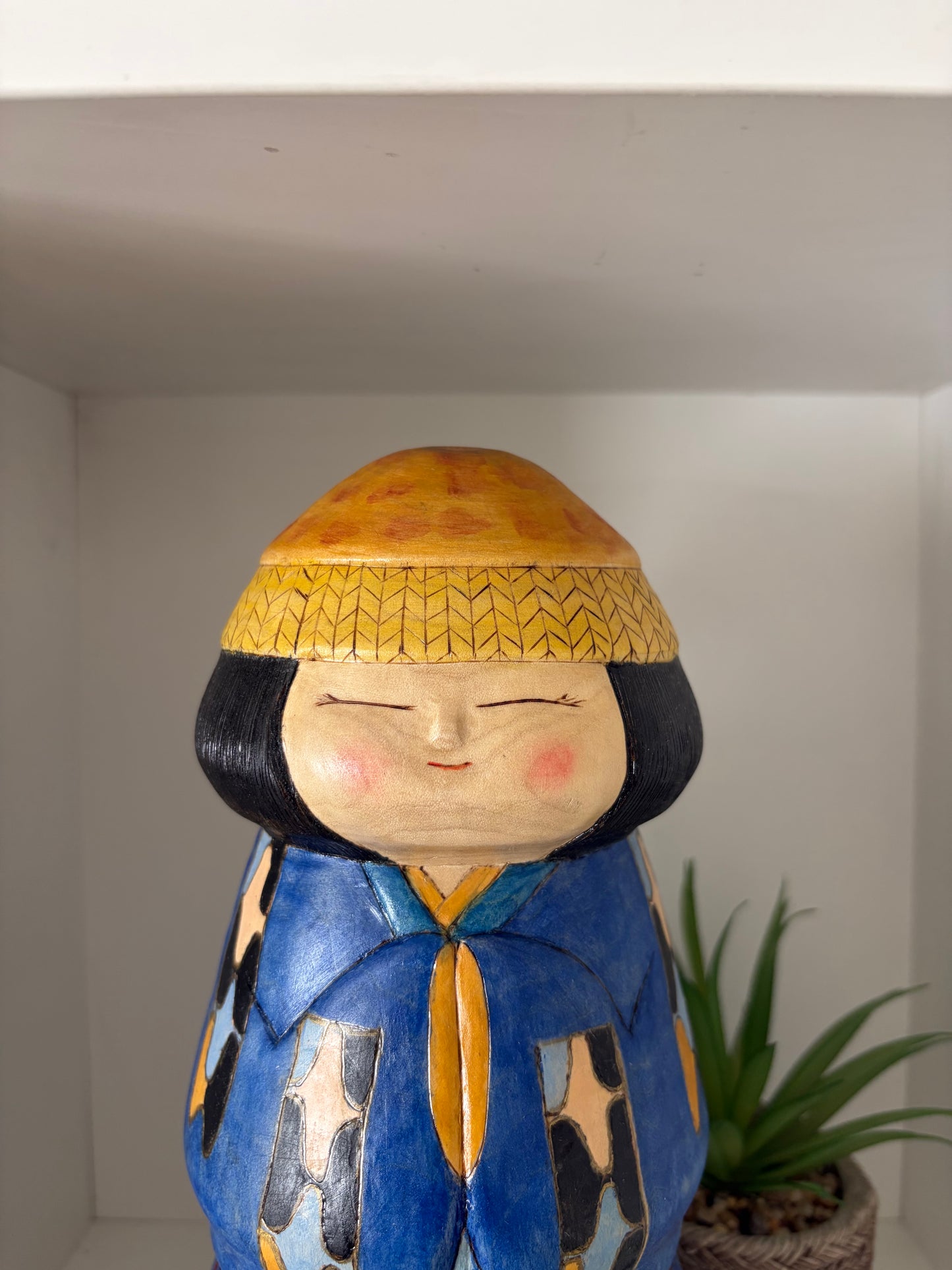 One off a kind Sosaku kokeshi by Megumi Nozawa