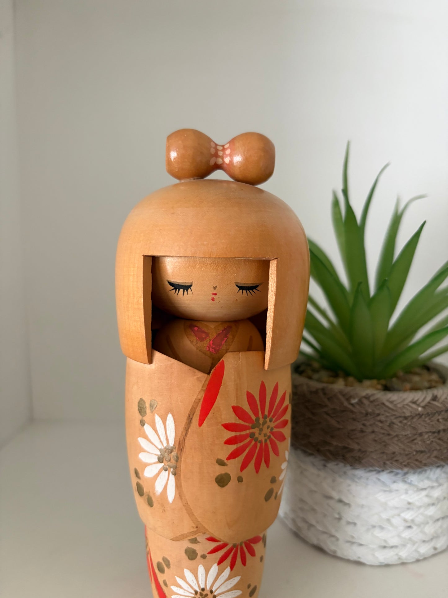 Vintage creative kokeshi by Hajime Miyashita (1940-)