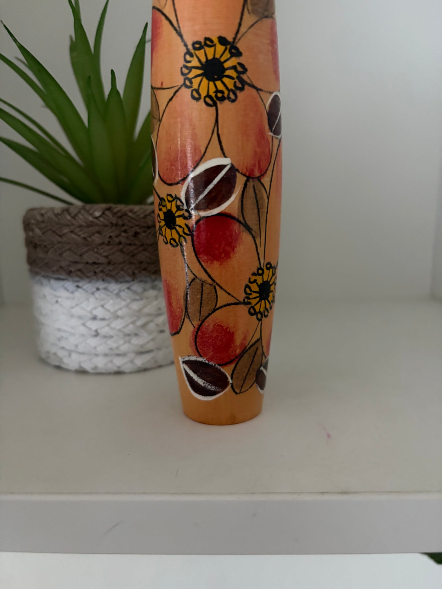 Vintage Sosaku kokeshi by Yajima Suihou (1915-)
