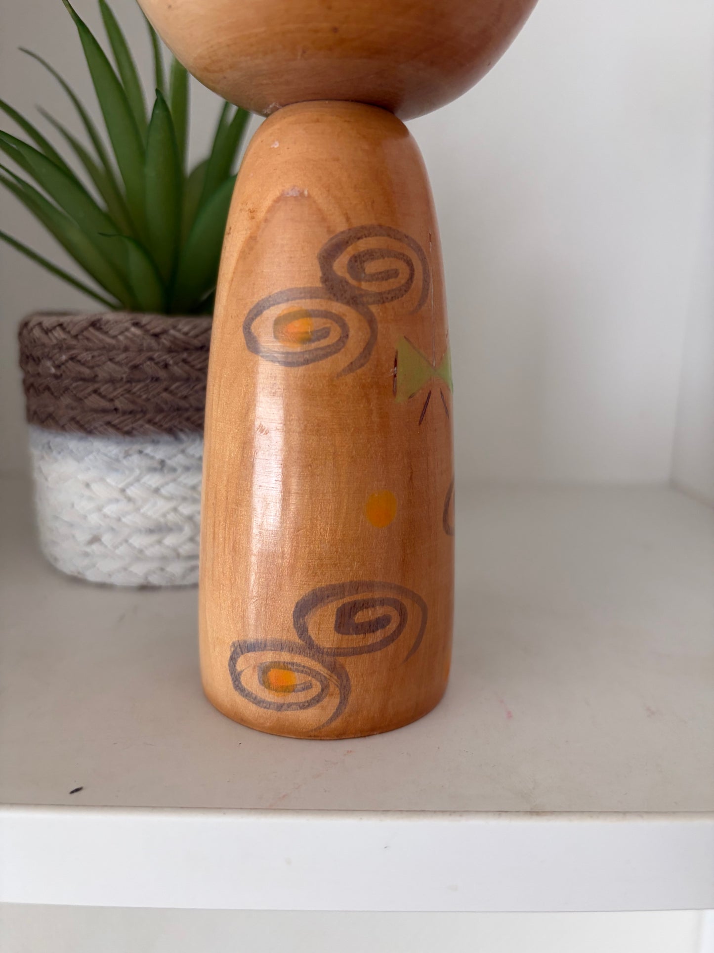 Rare vintage Sosaku kokeshi by Yuji Kawase (1938-)