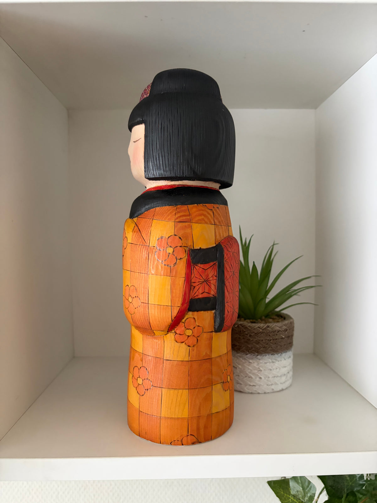 Exclusive one of a kind kokeshi by Yuko Yamazaki