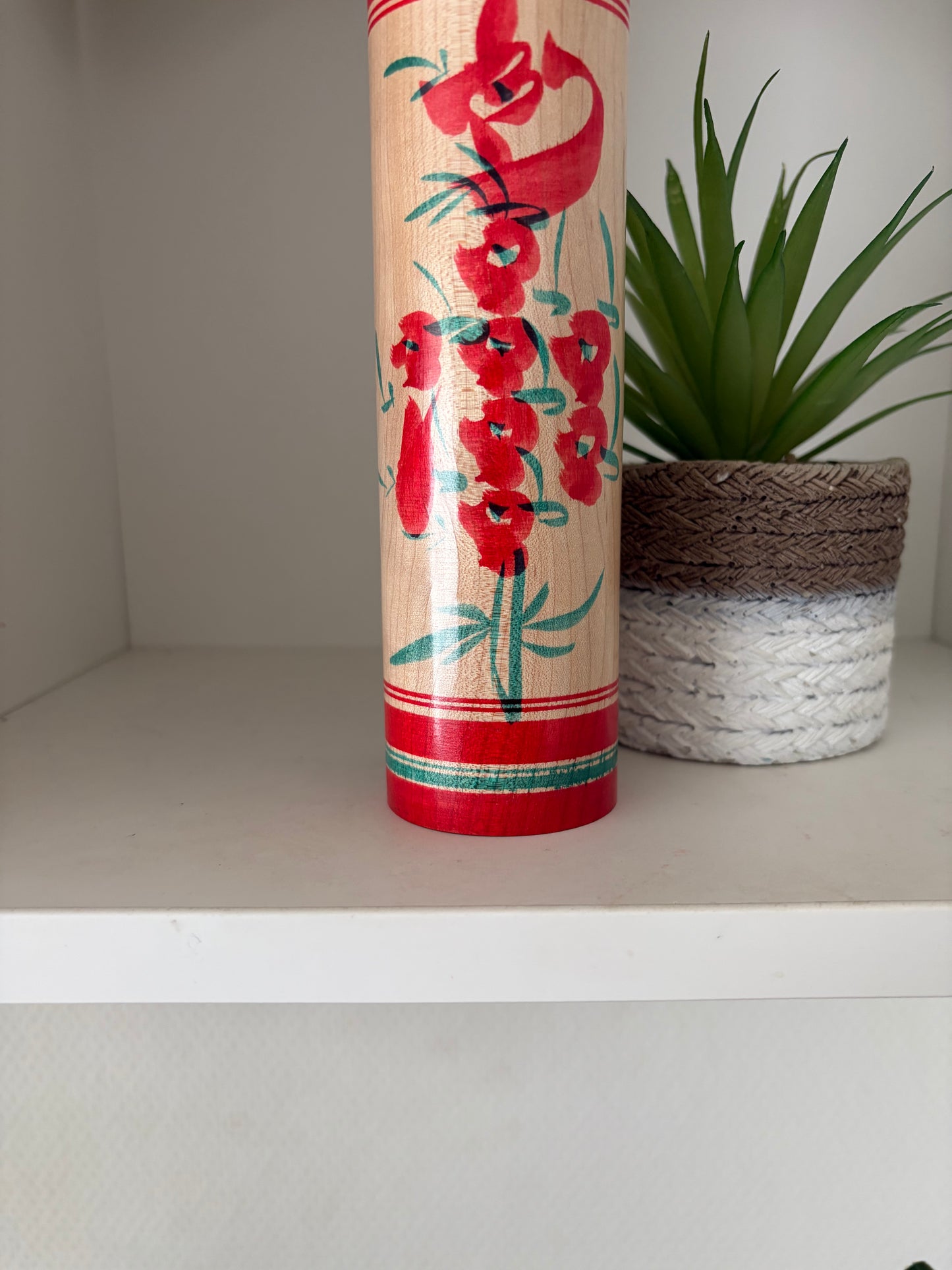 Vintage traditional Yamagata kokeshi by Seijiro Kobayashi (1926-)